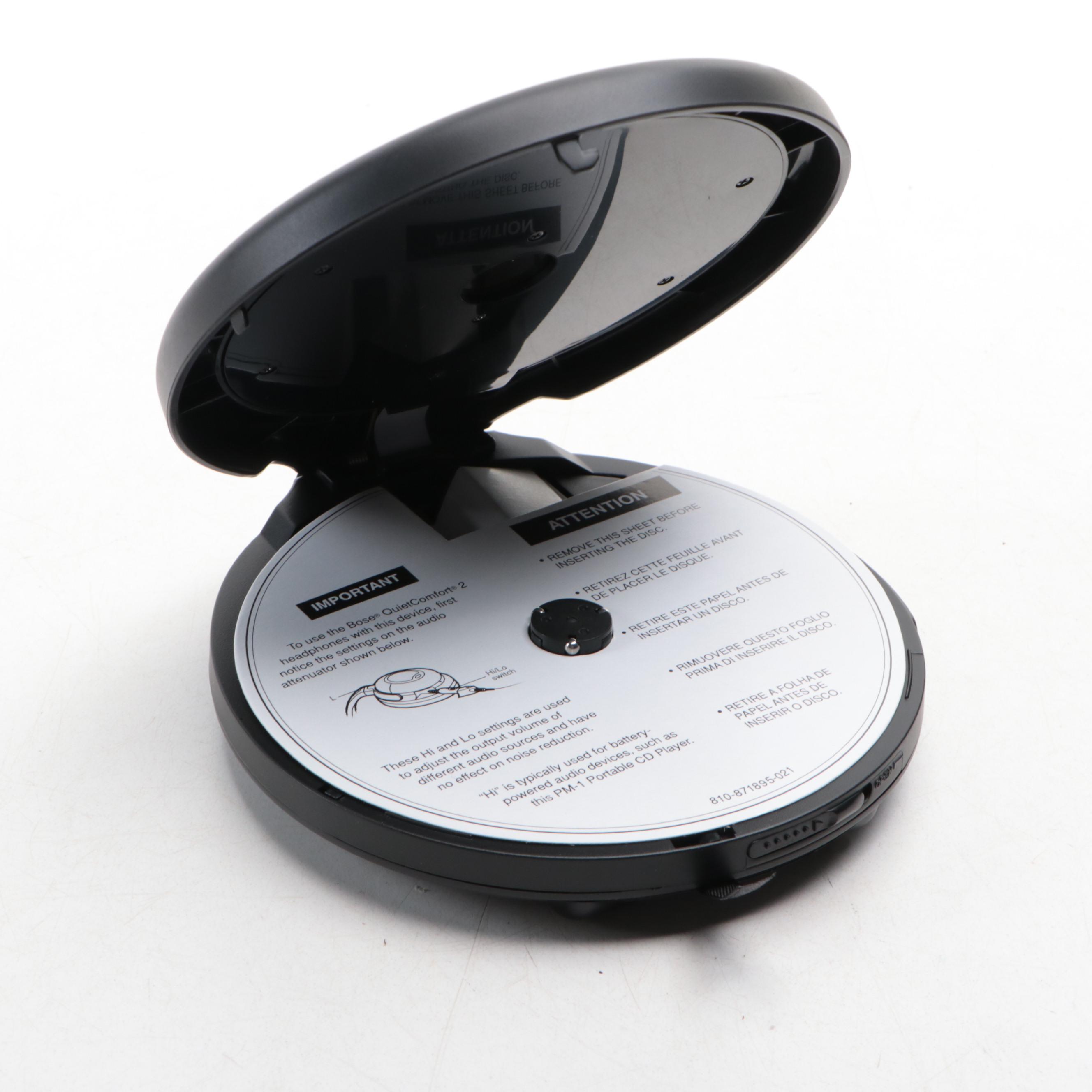 Bose QuietComfort 3 Noise Canceling Headphones and Portable CD Player