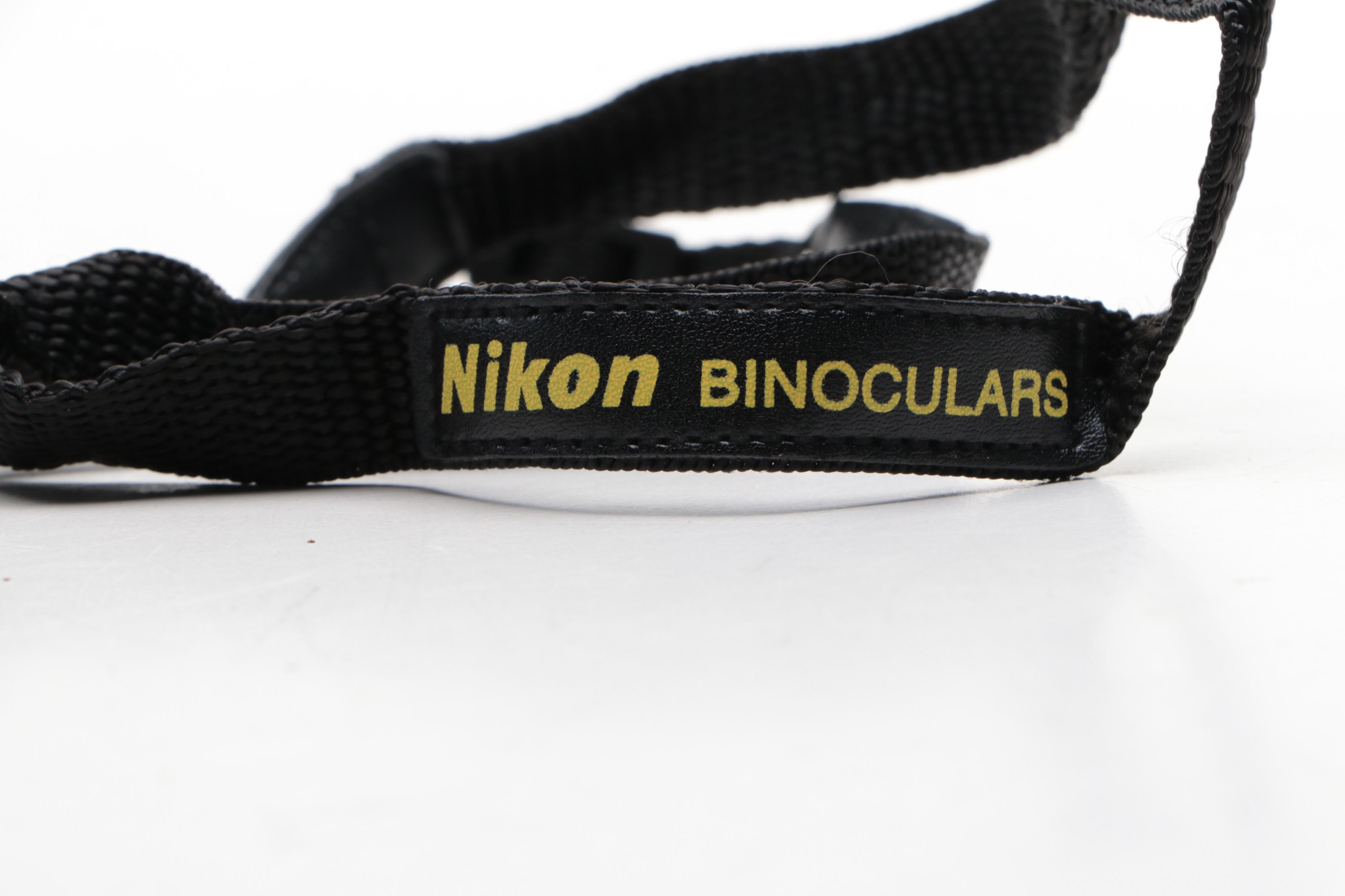 Nikon Sportstar 10x25 Binoculars with REI Travel Wallets and Tumi Luggage Tag