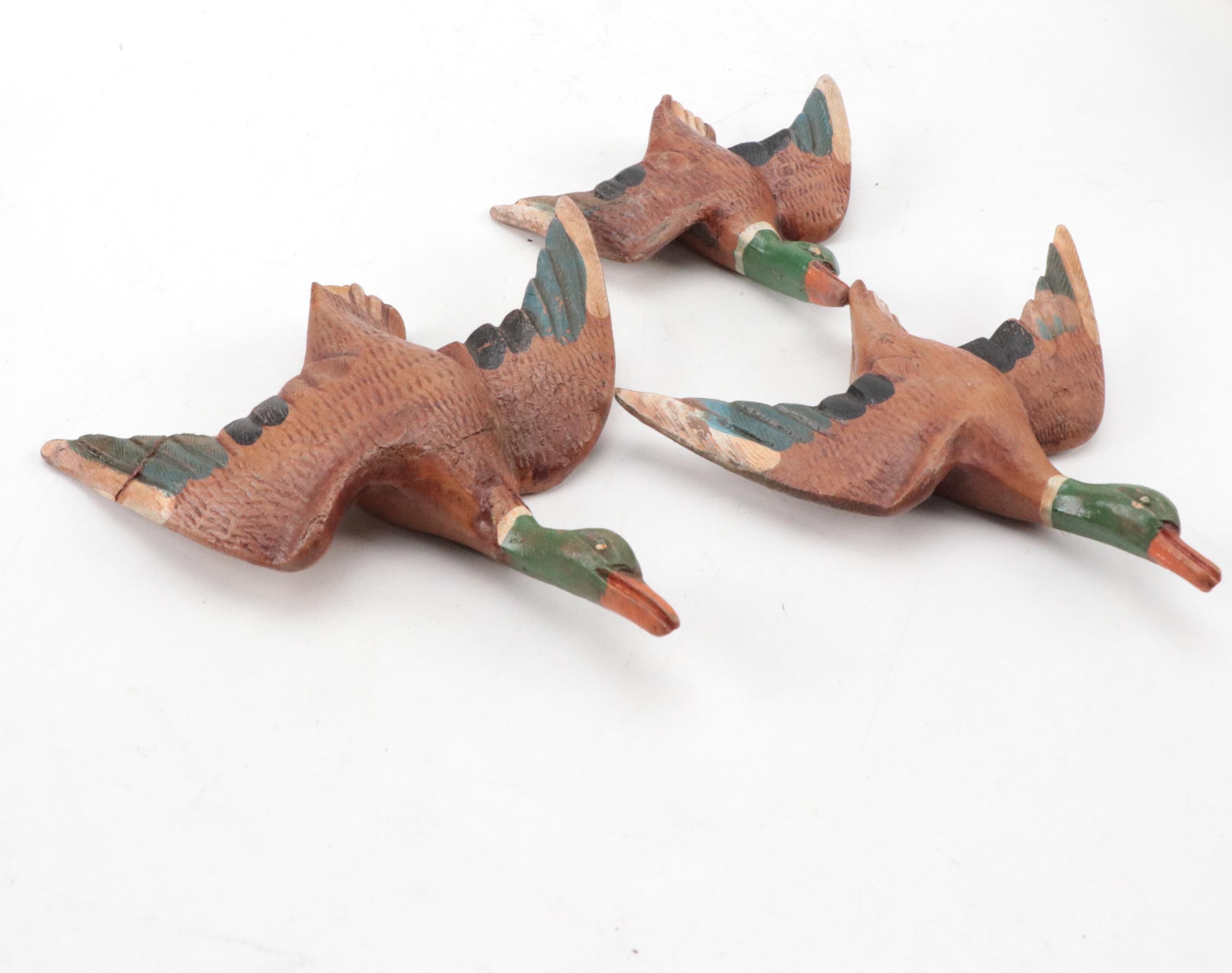 Sears Binoculars with Japanese Painted Wood and Other Ducks