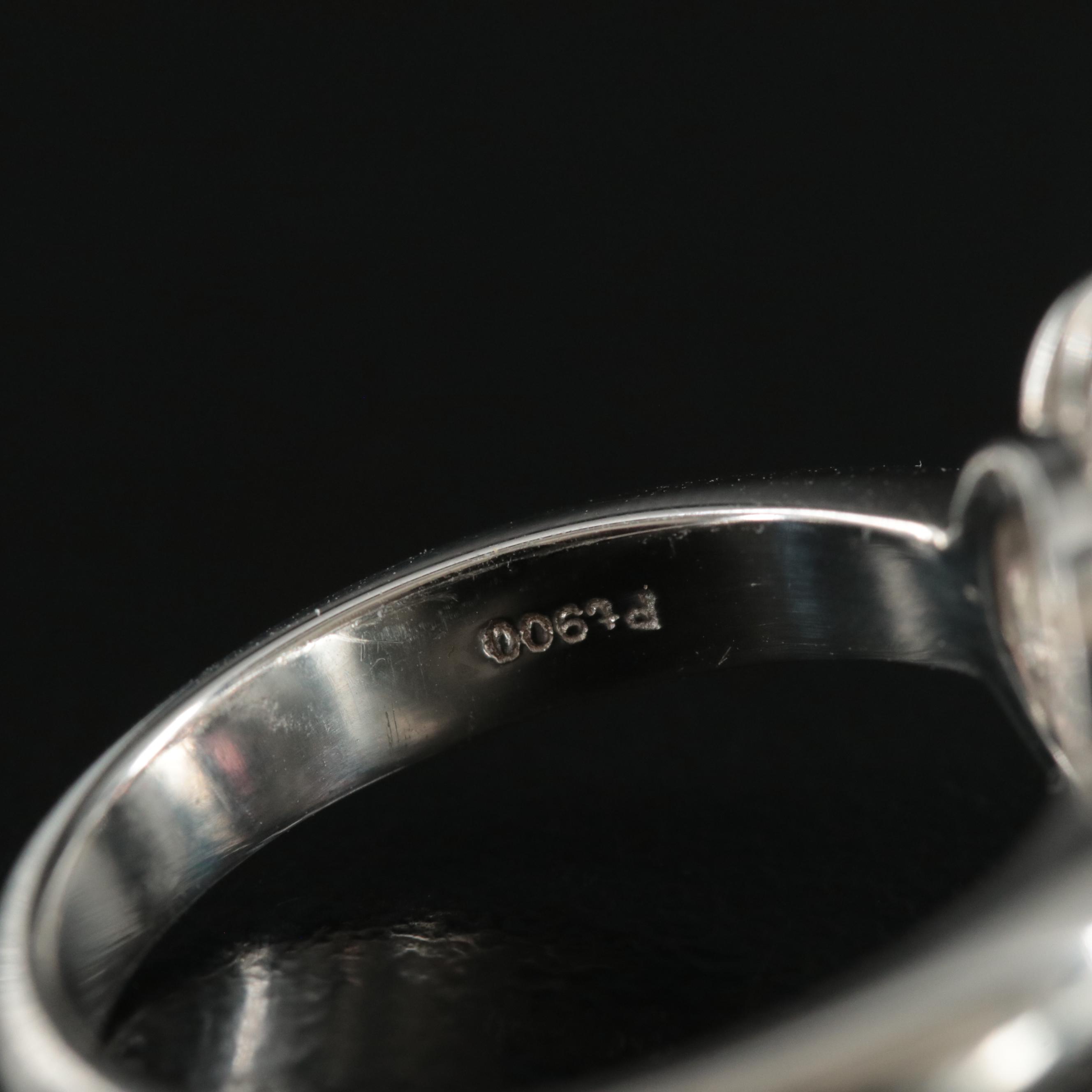 Platinum Opal and Diamond Ring Everything But The House