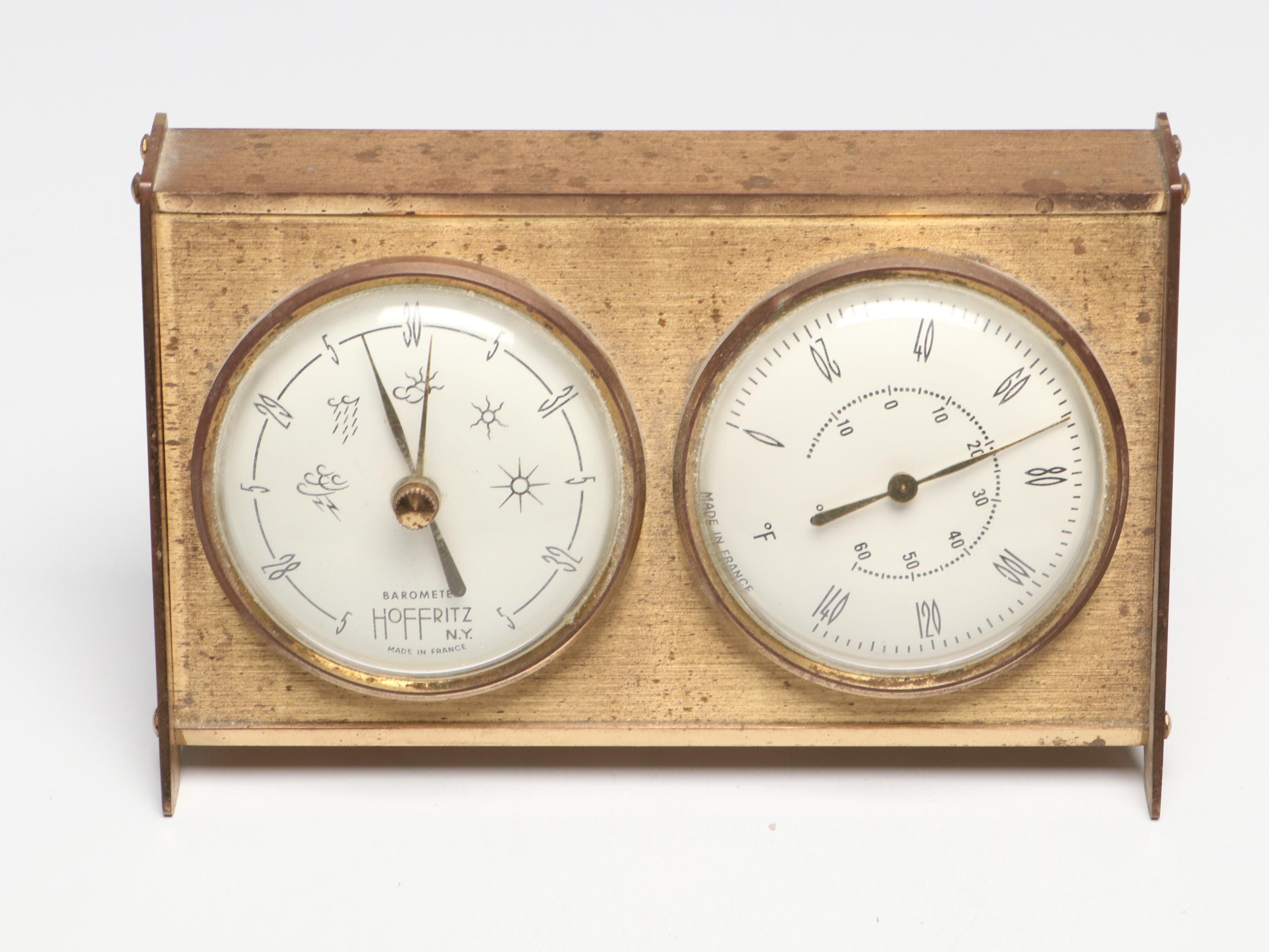 Hoffritz Barometer and Thermometer with Digital World Clock, and More