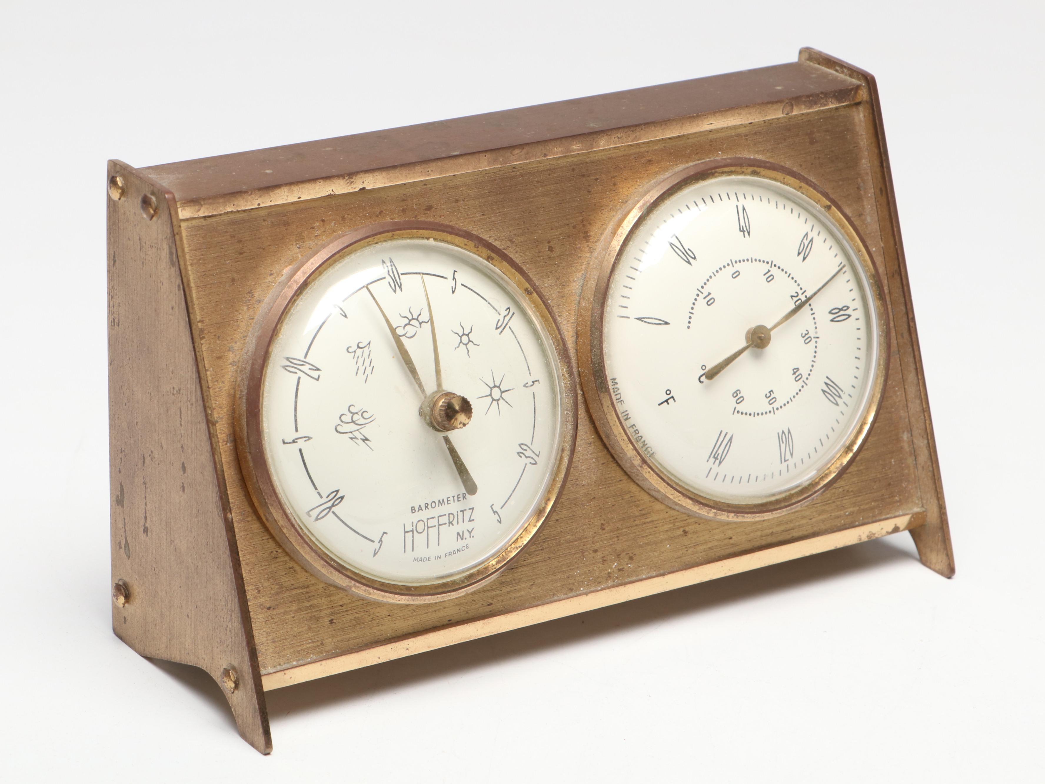 Hoffritz Barometer and Thermometer with Digital World Clock, and More