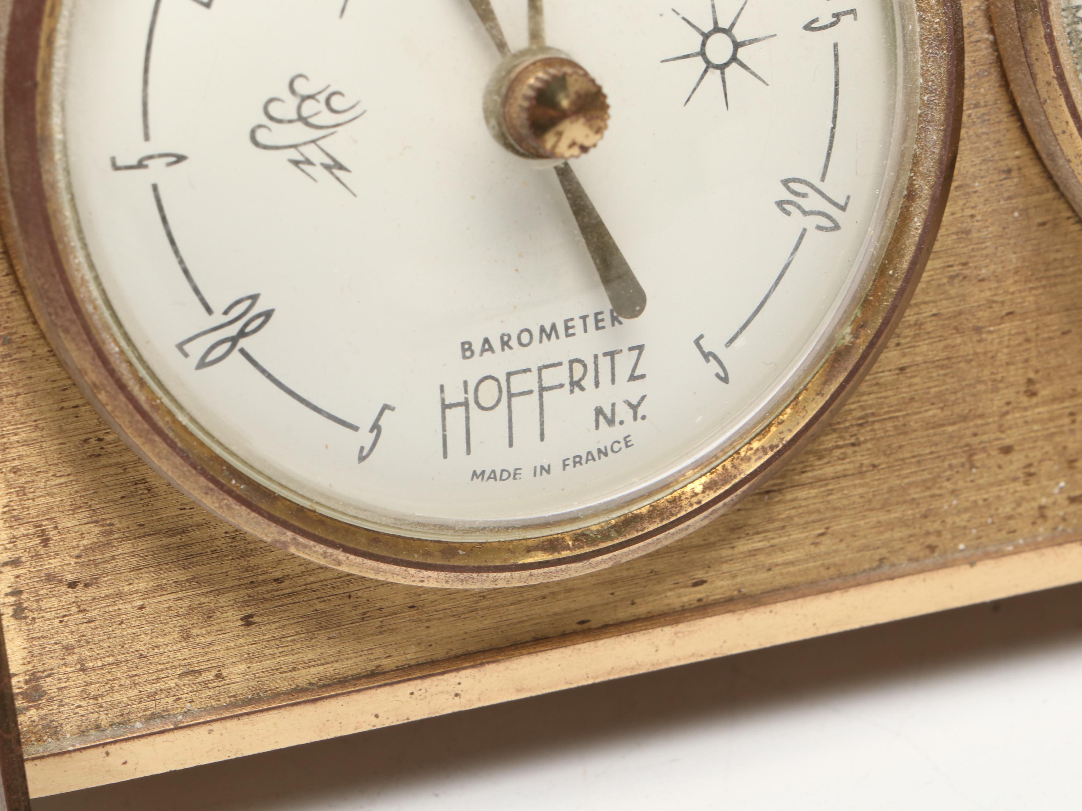 Hoffritz Barometer and Thermometer with Digital World Clock, and More