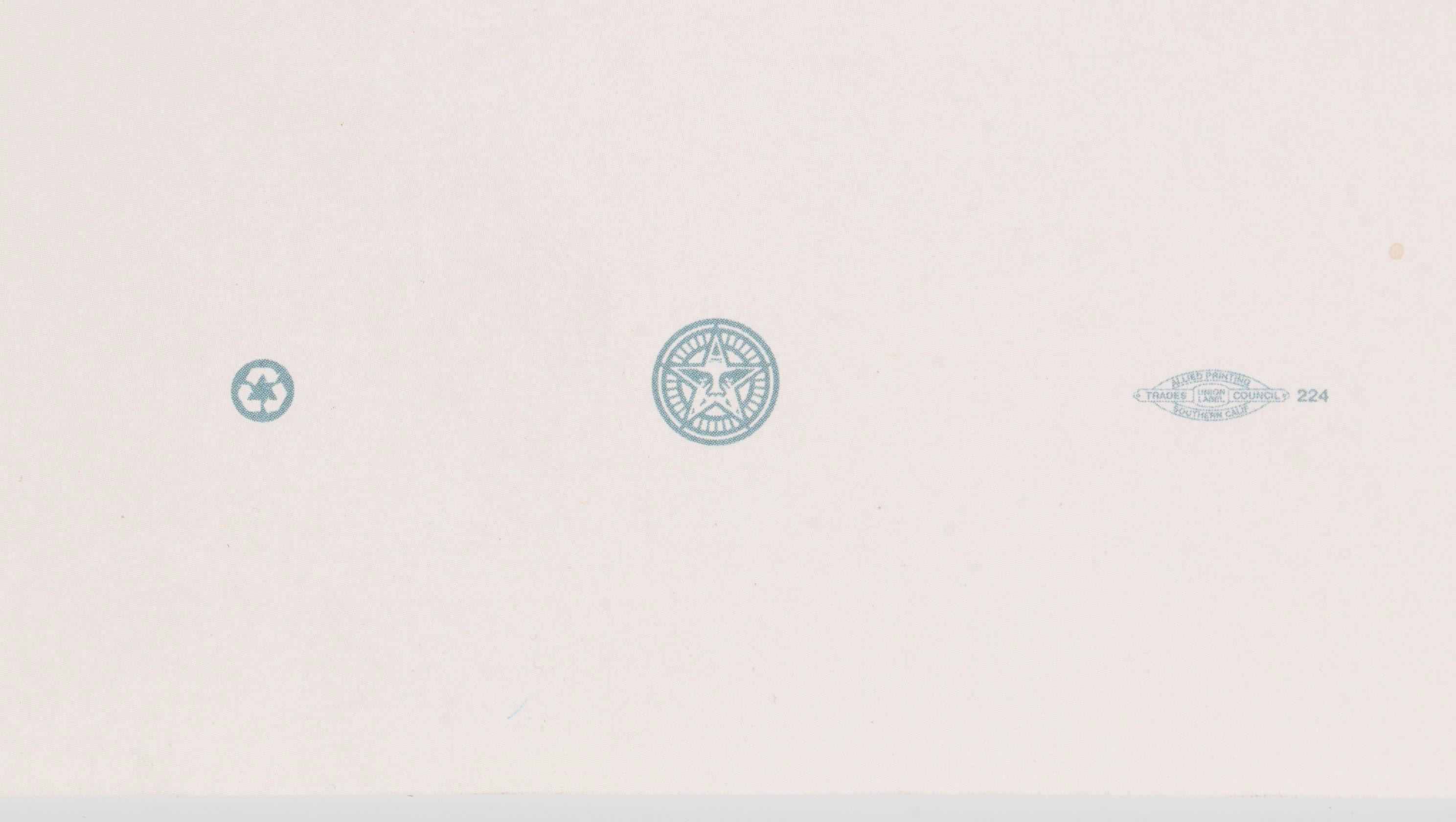 Shepard Fairey Offset Lithograph Obama "Vote" Campaign Poster, 2008