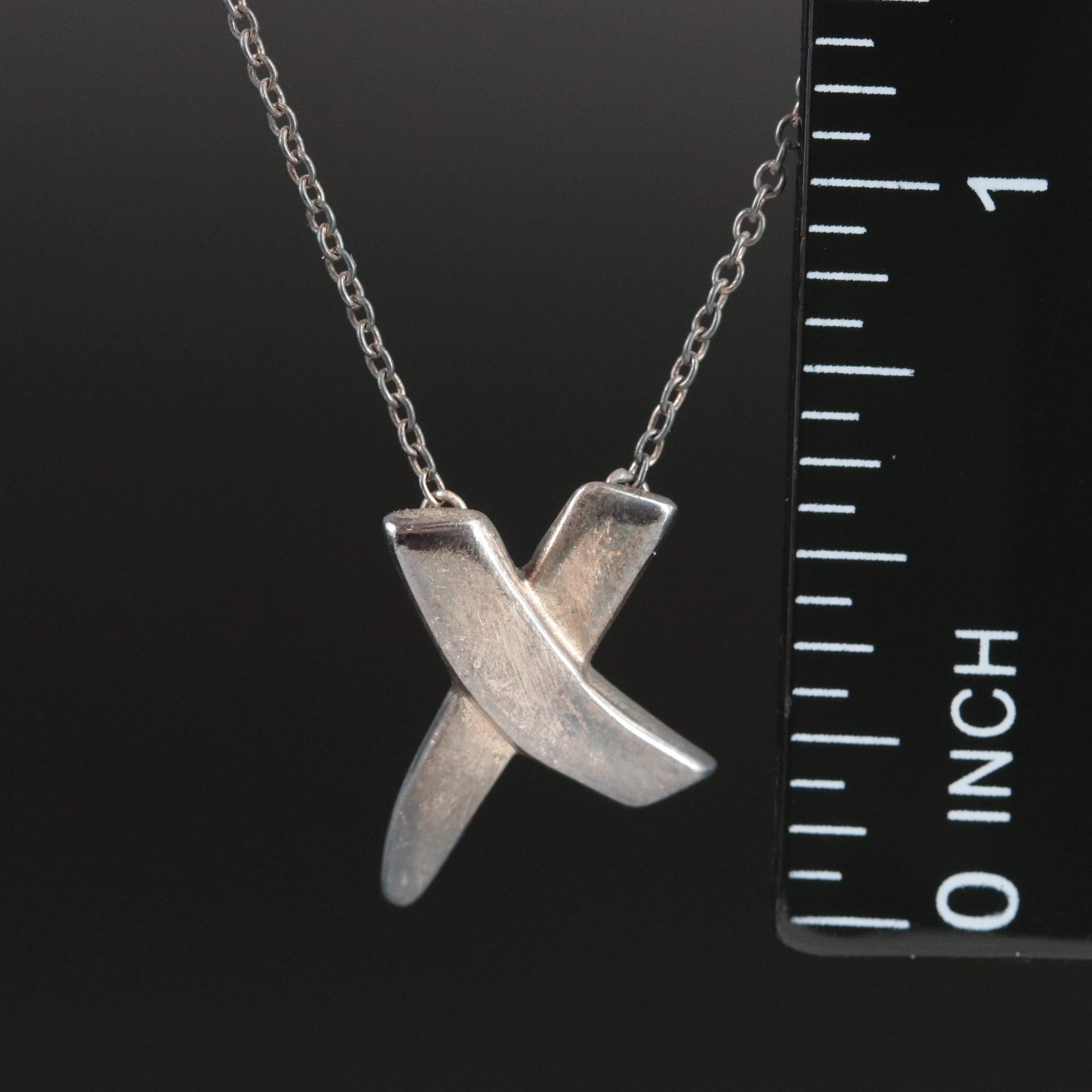 Paloma Picasso for Tiffany & Co. Sterling X Necklace