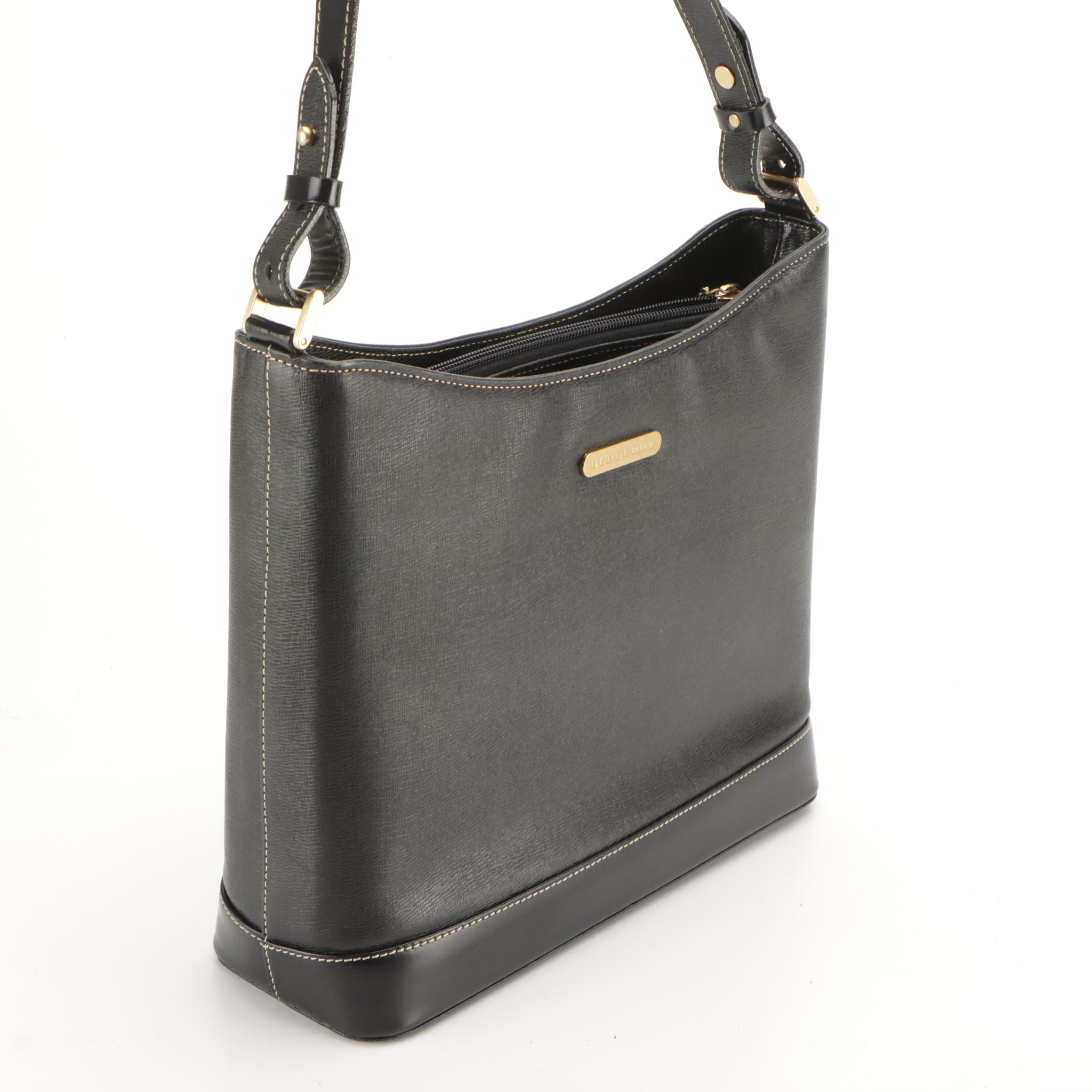 Burberry Black Leather Shoulder Bag