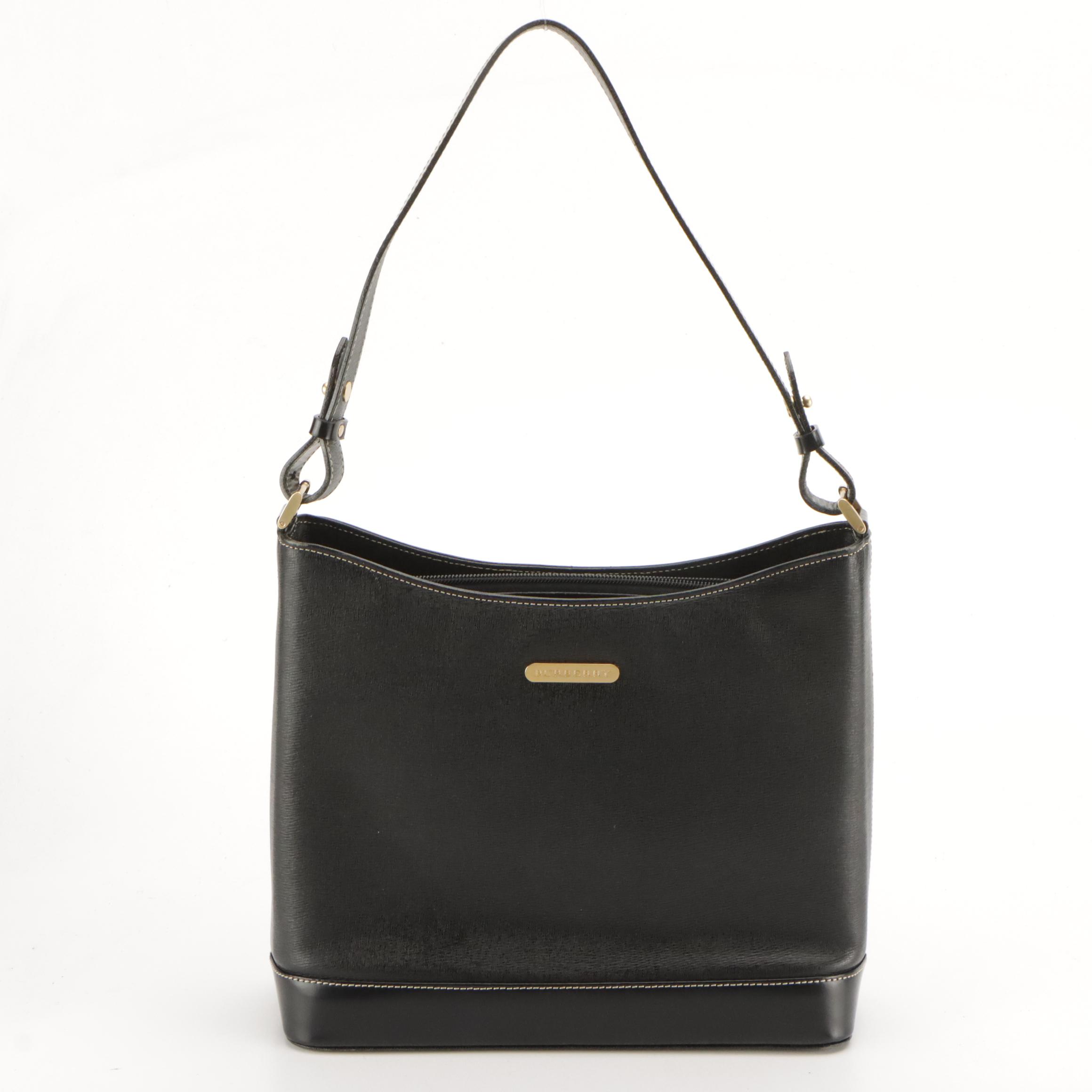 Burberry Black Leather Shoulder Bag