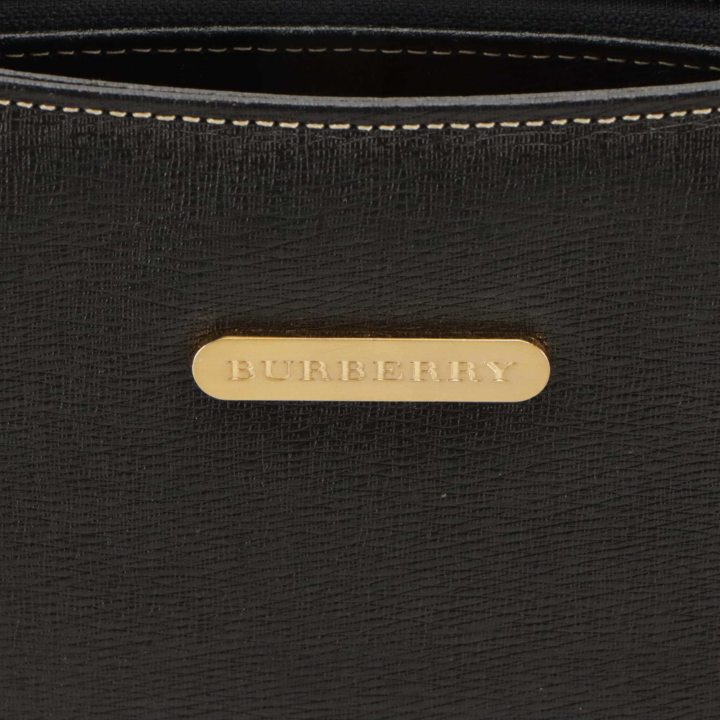 Burberry Black Leather Shoulder Bag