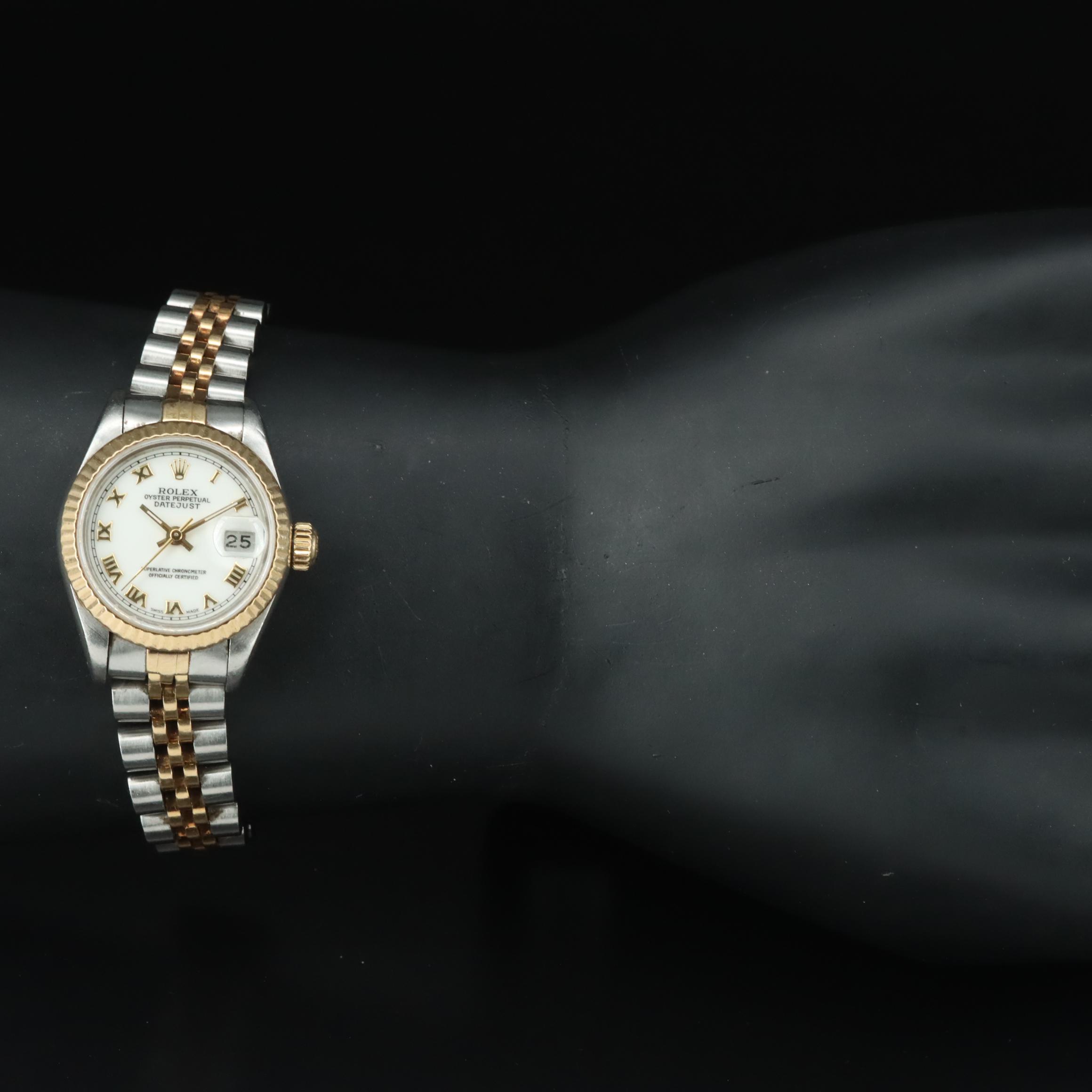 1983 Rolex White Roman Dial Datejust Watch