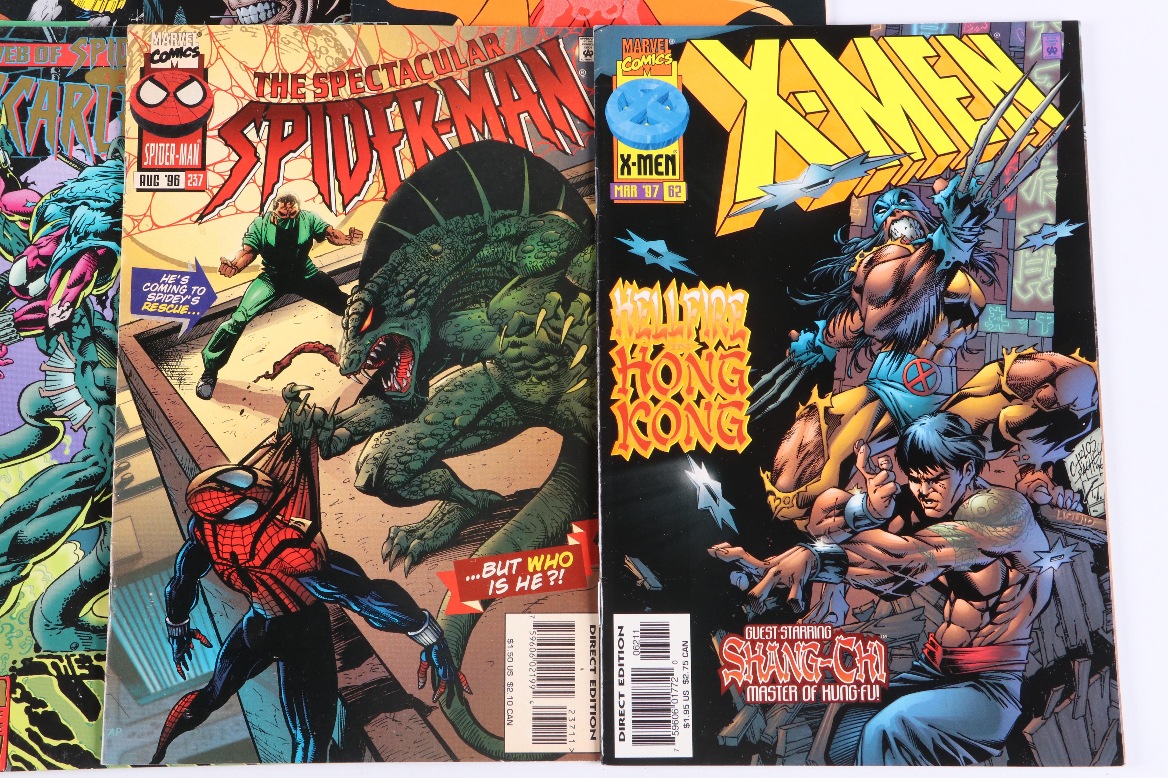 Bronze-Modern Age Comic Books Featuring "Batman Versus Predator," "Wolverine"
