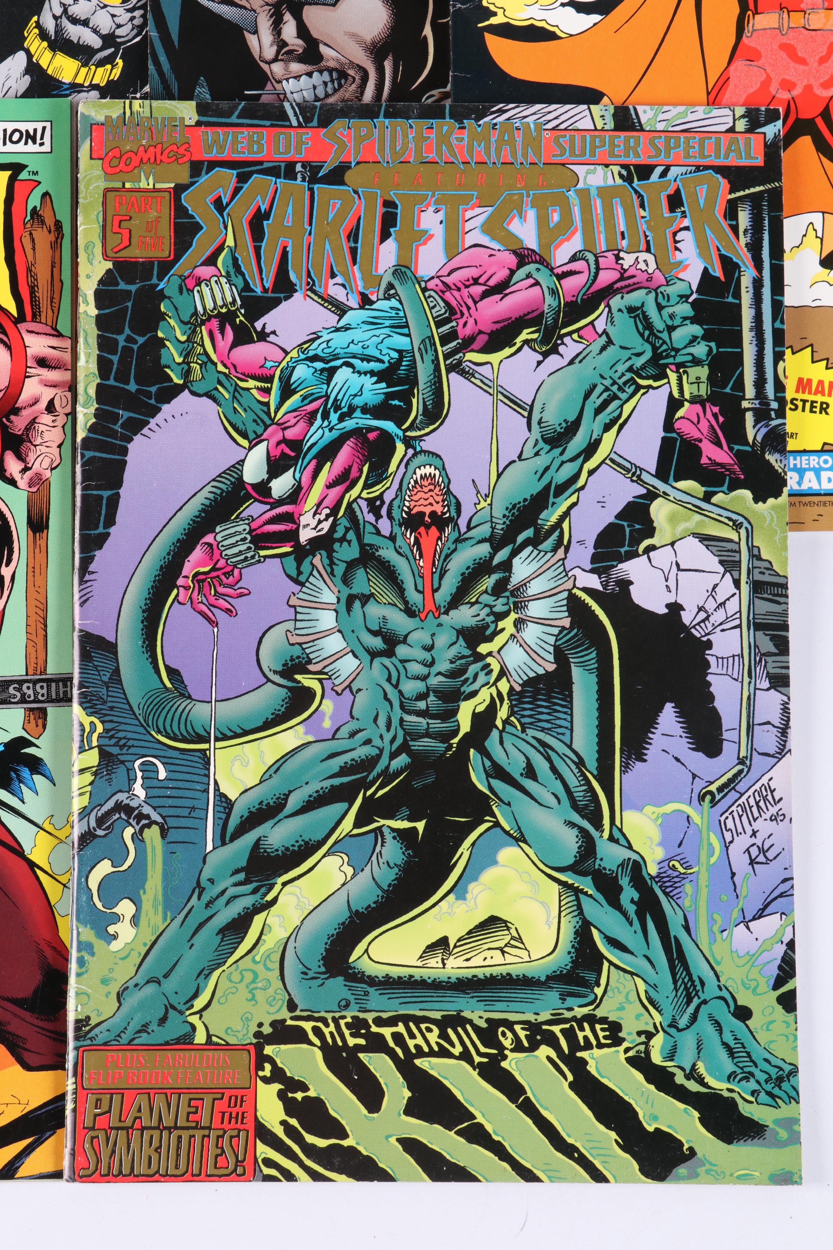 Bronze-Modern Age Comic Books Featuring "Batman Versus Predator," "Wolverine"