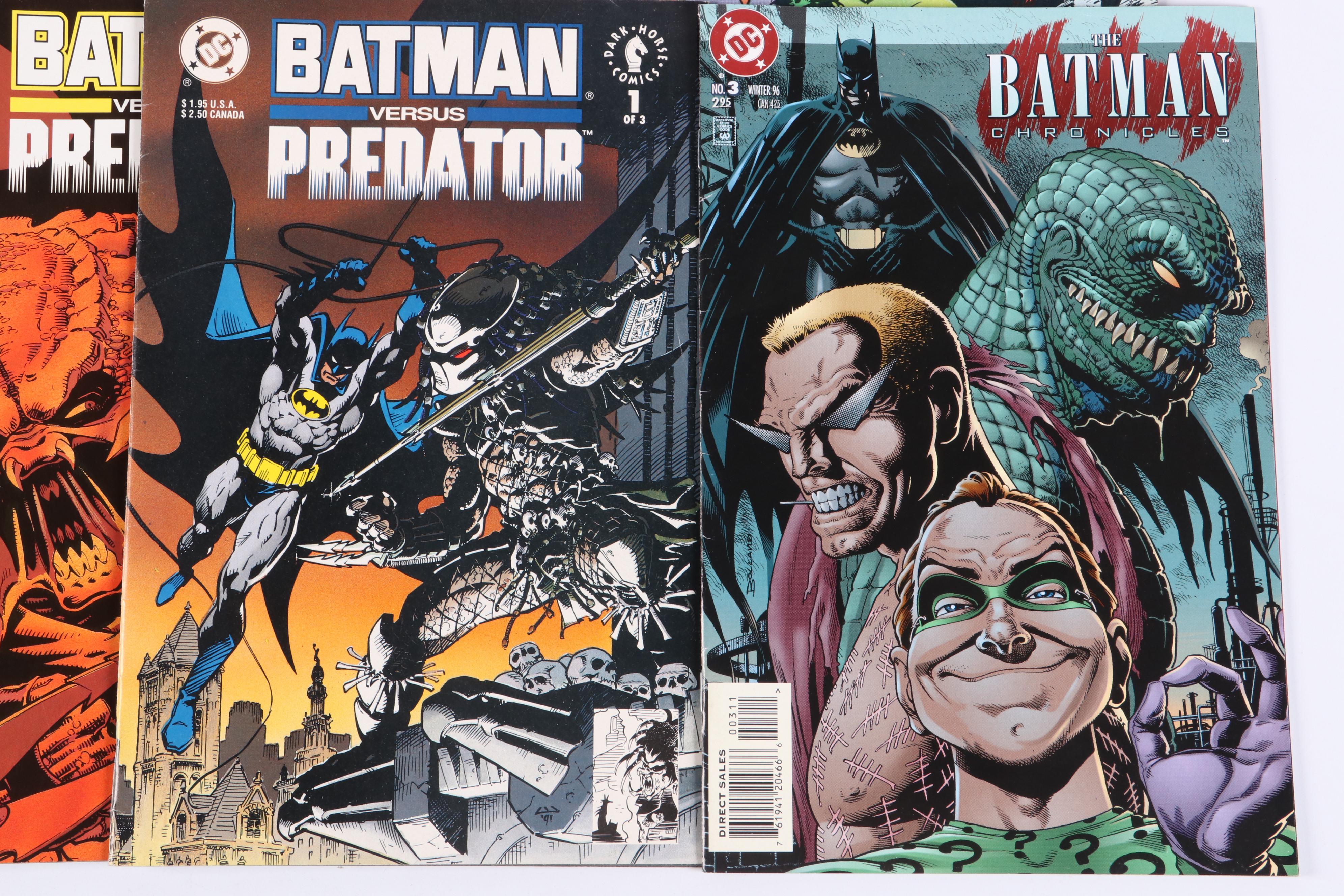 Bronze-Modern Age Comic Books Featuring "Batman Versus Predator," "Wolverine"