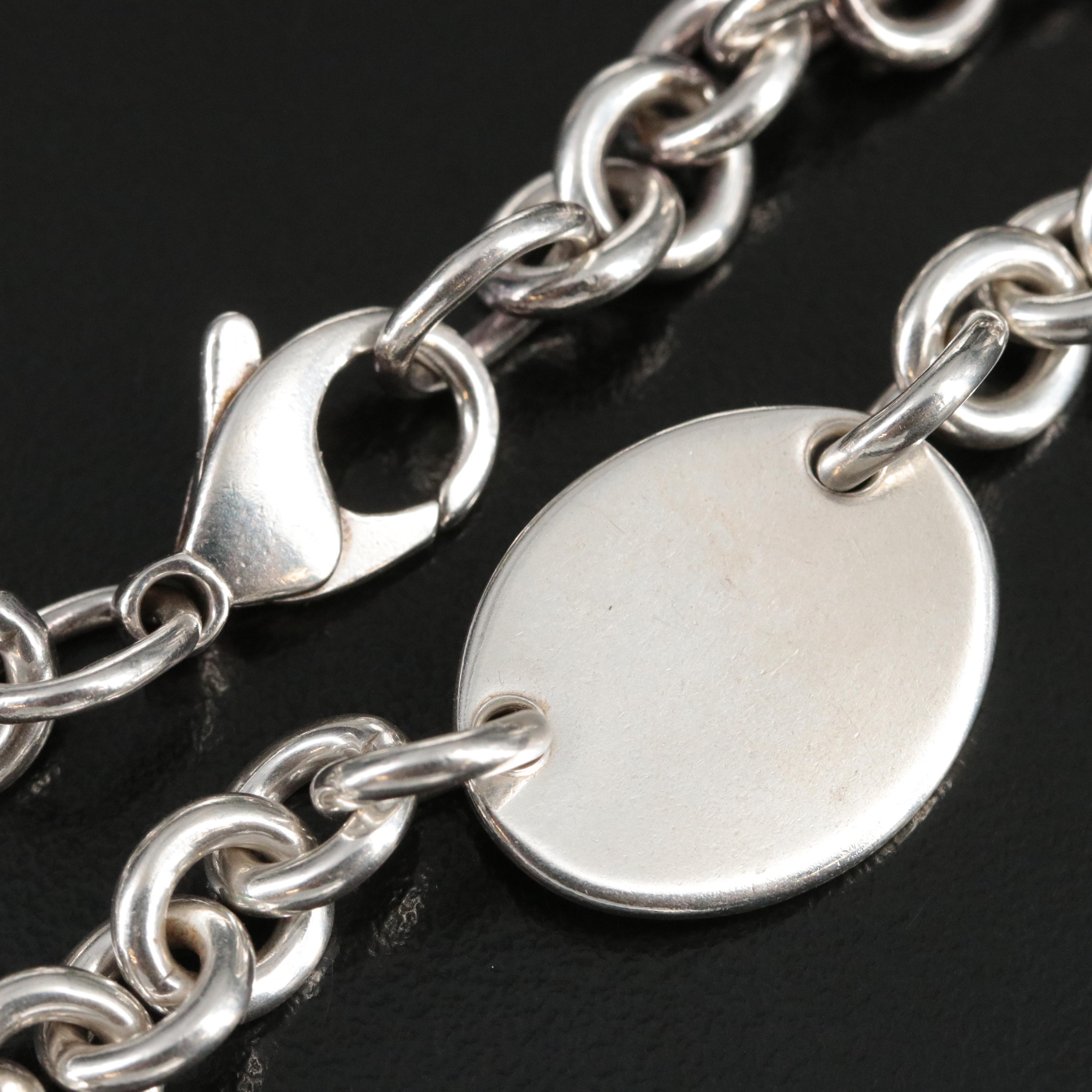 Tiffany & Co. Return to Tiffany Sterling Oval Link Bracelet