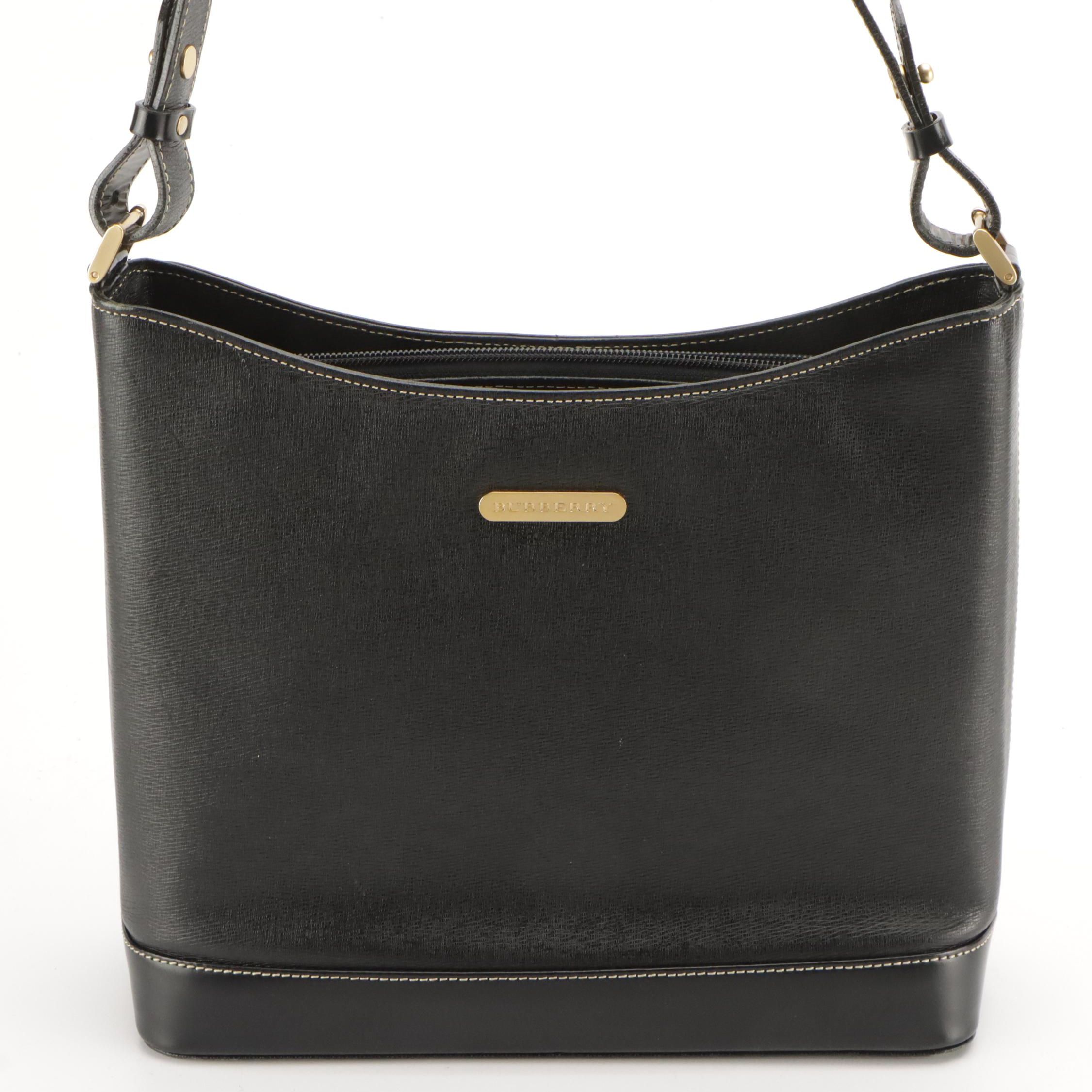Burberry Black Leather Shoulder Bag