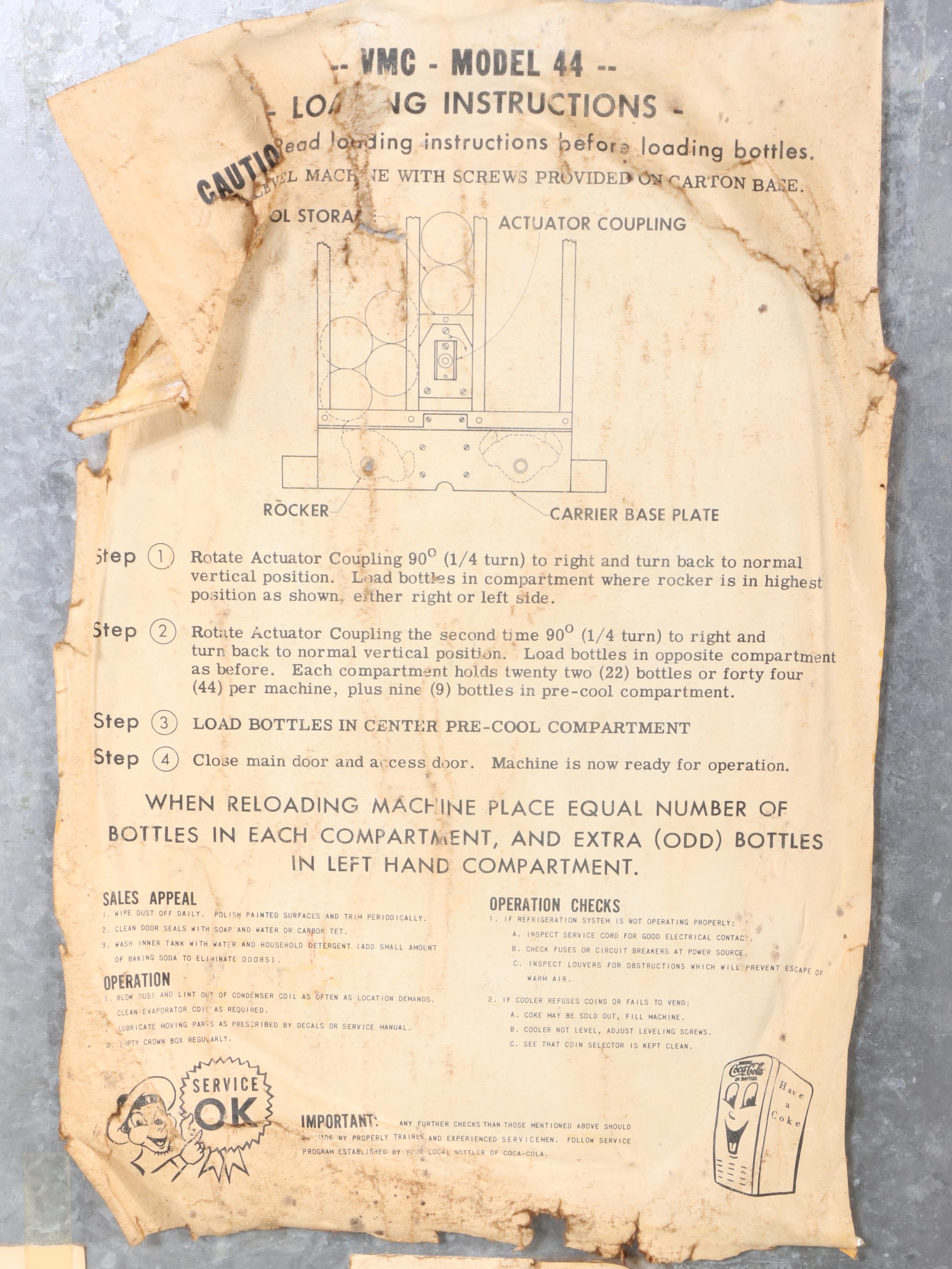 Vendorlator Mfg. Co. Coca-Cola Metal Bottle Vending Machine, Mid-20th Century
