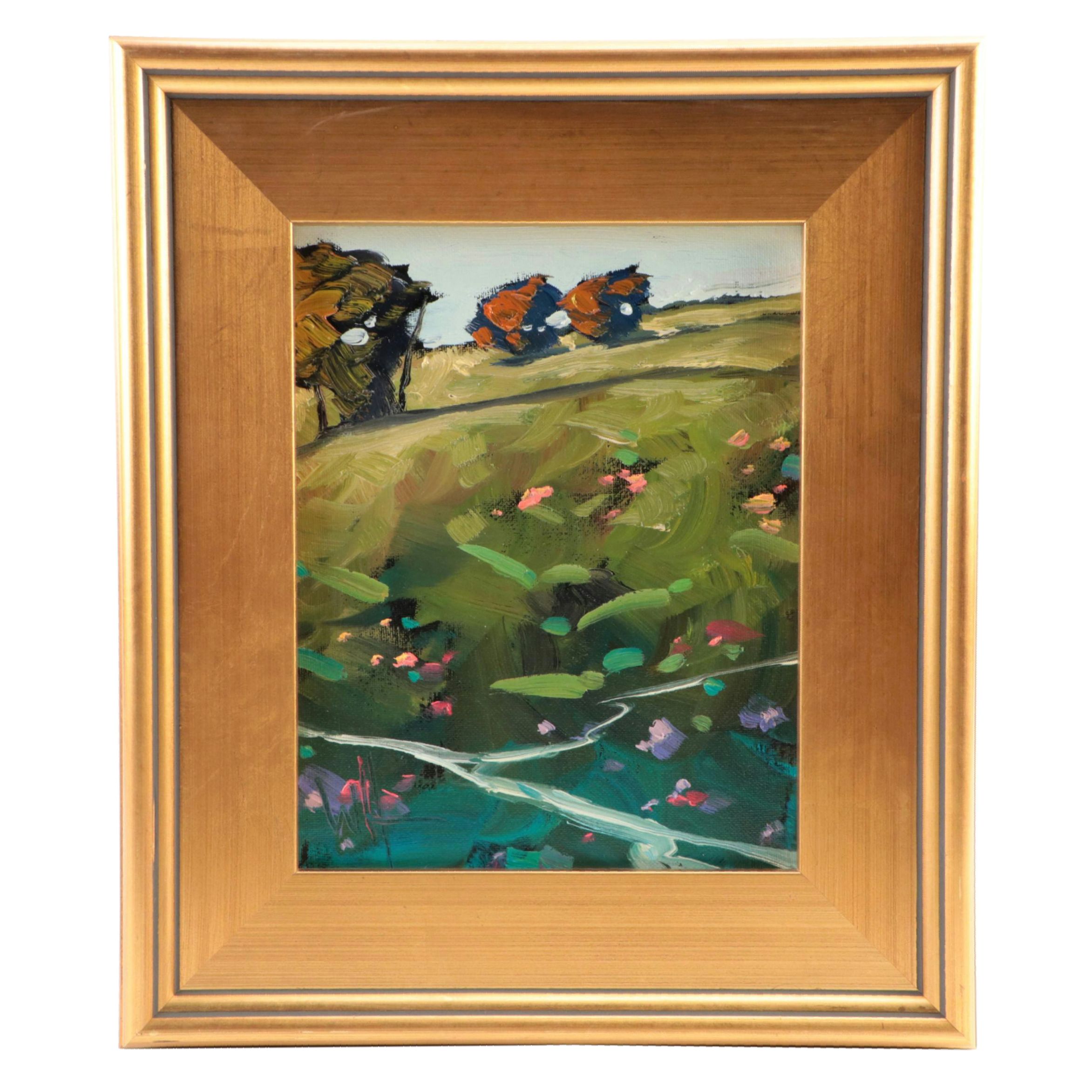 William Hawkins Landscape Oil Painting, 21st Century