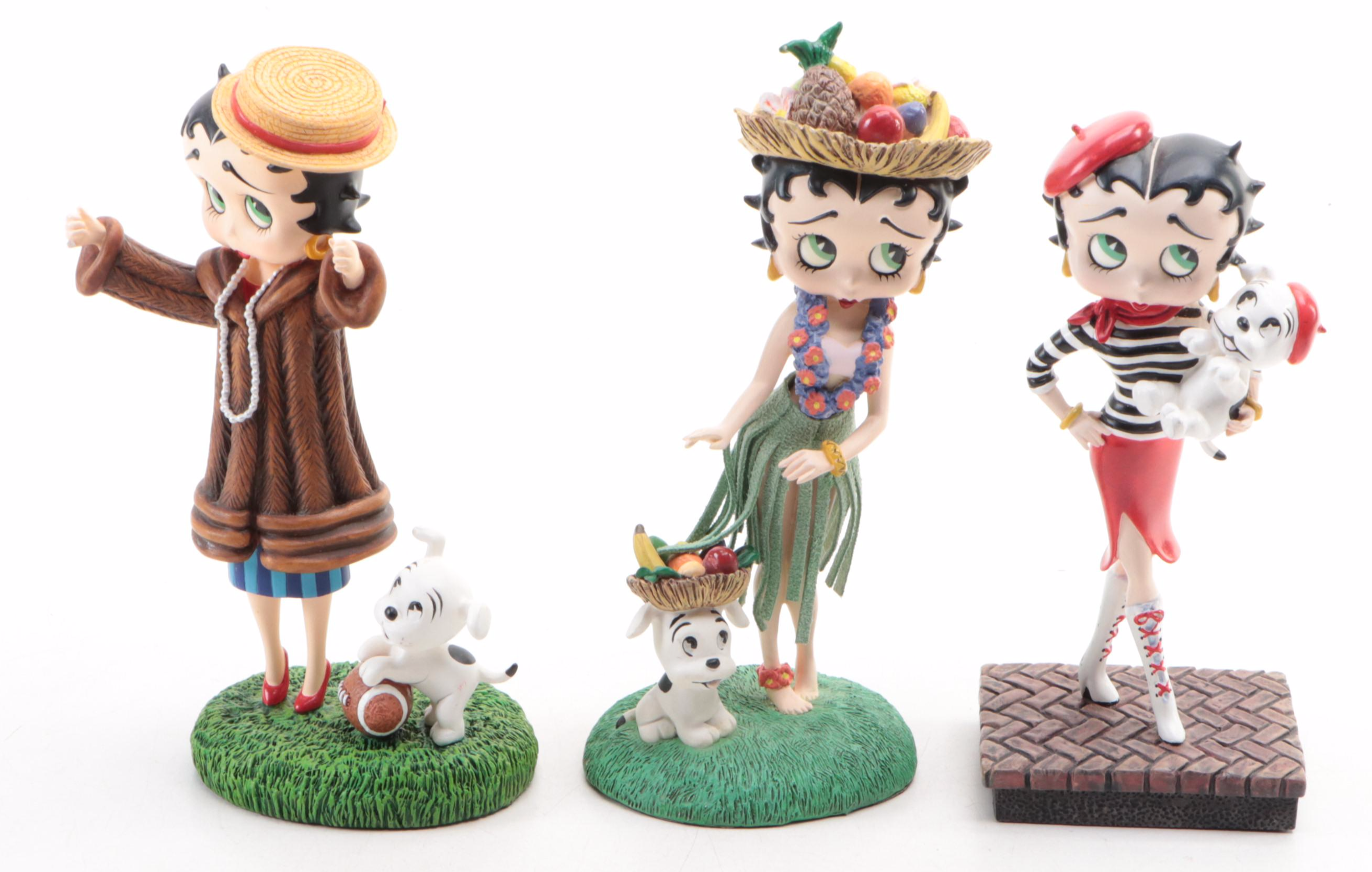 Danbury Mint Betty Boop "Go Team Go", "Hawaiian Holiday" and More Figurines