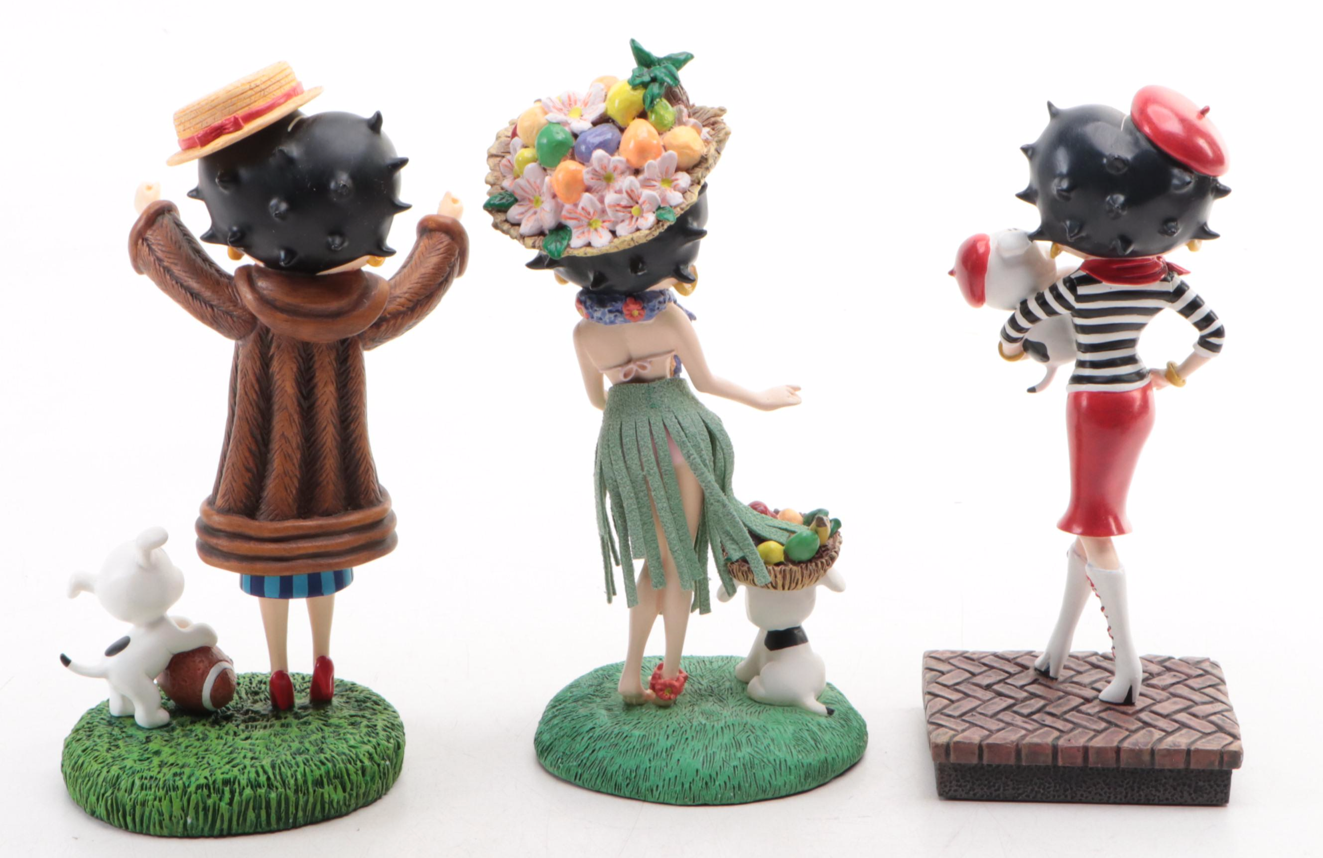 Danbury Mint Betty Boop "Go Team Go", "Hawaiian Holiday" and More Figurines