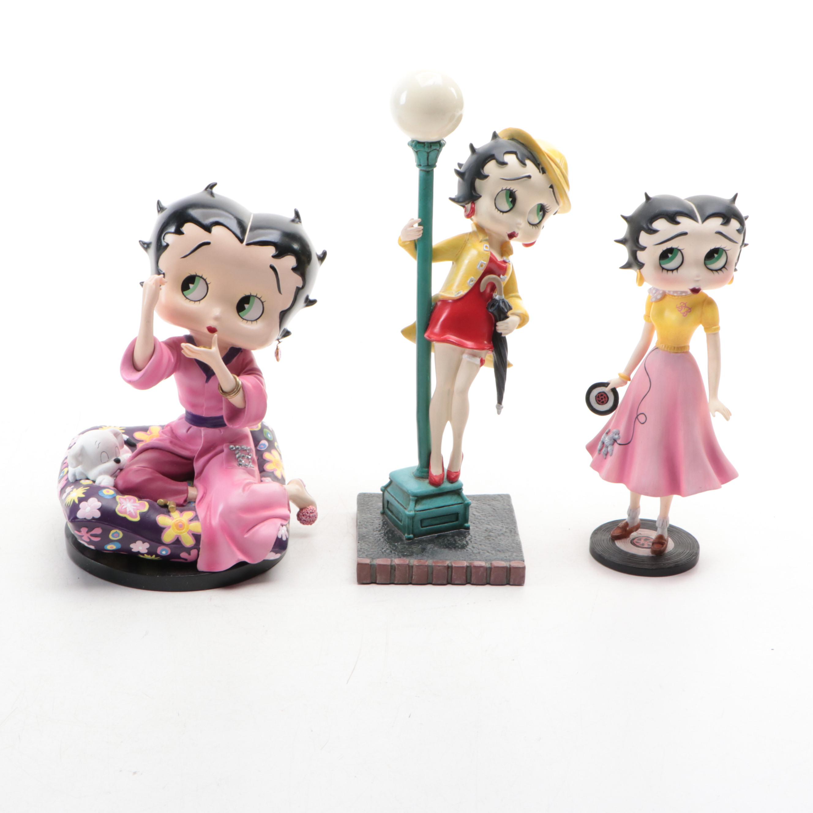 Danbury Mint Betty Boop "Go Team Go", "Hawaiian Holiday" and More Figurines