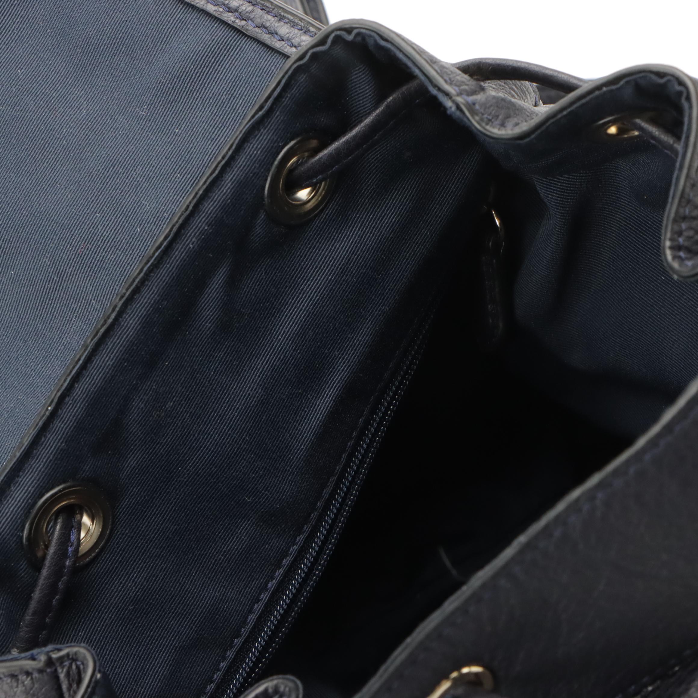 Coach Navy Leather Mini Billie Backpack, Olive Green Leather Dempsey Crossbody