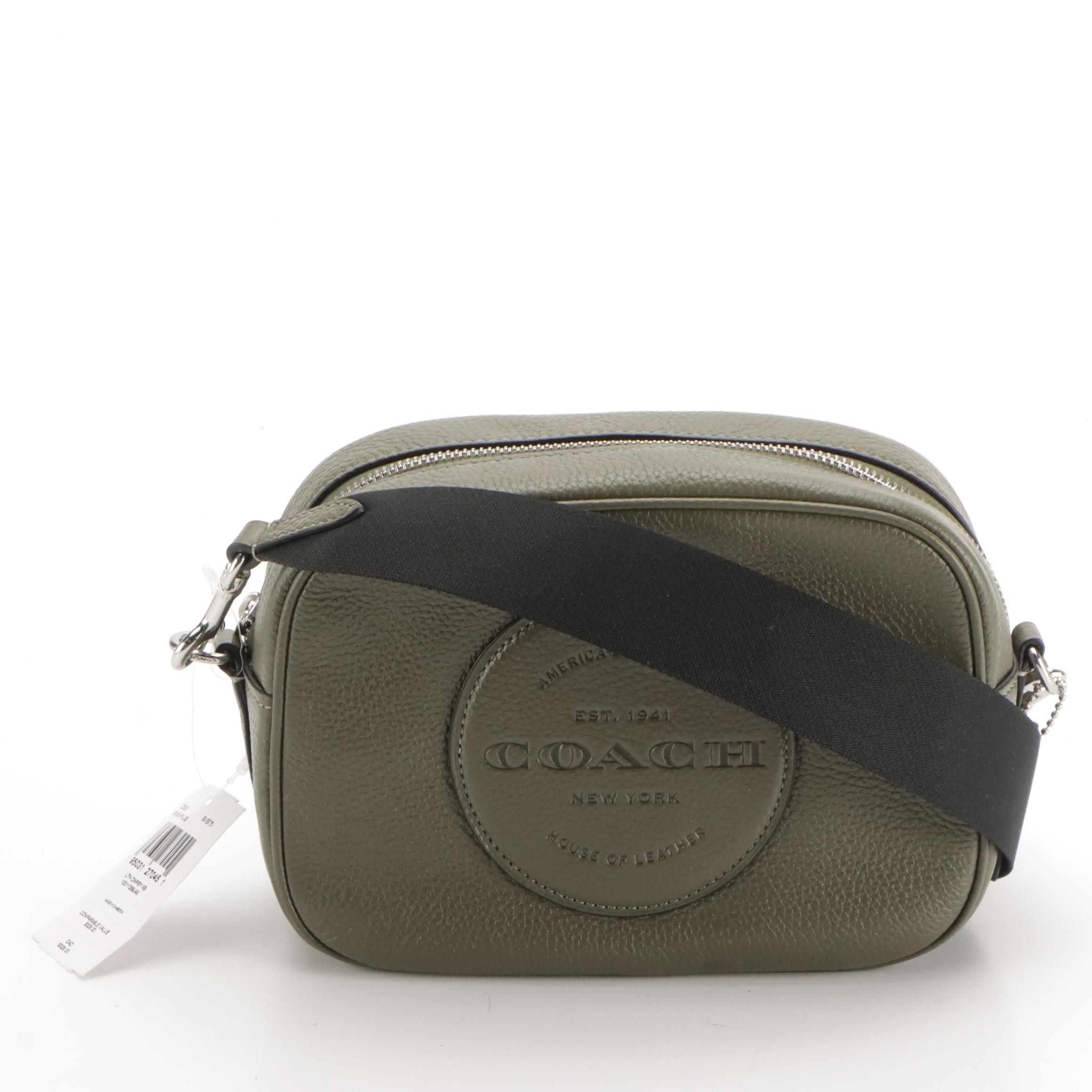 Coach Navy Leather Mini Billie Backpack, Olive Green Leather Dempsey Crossbody