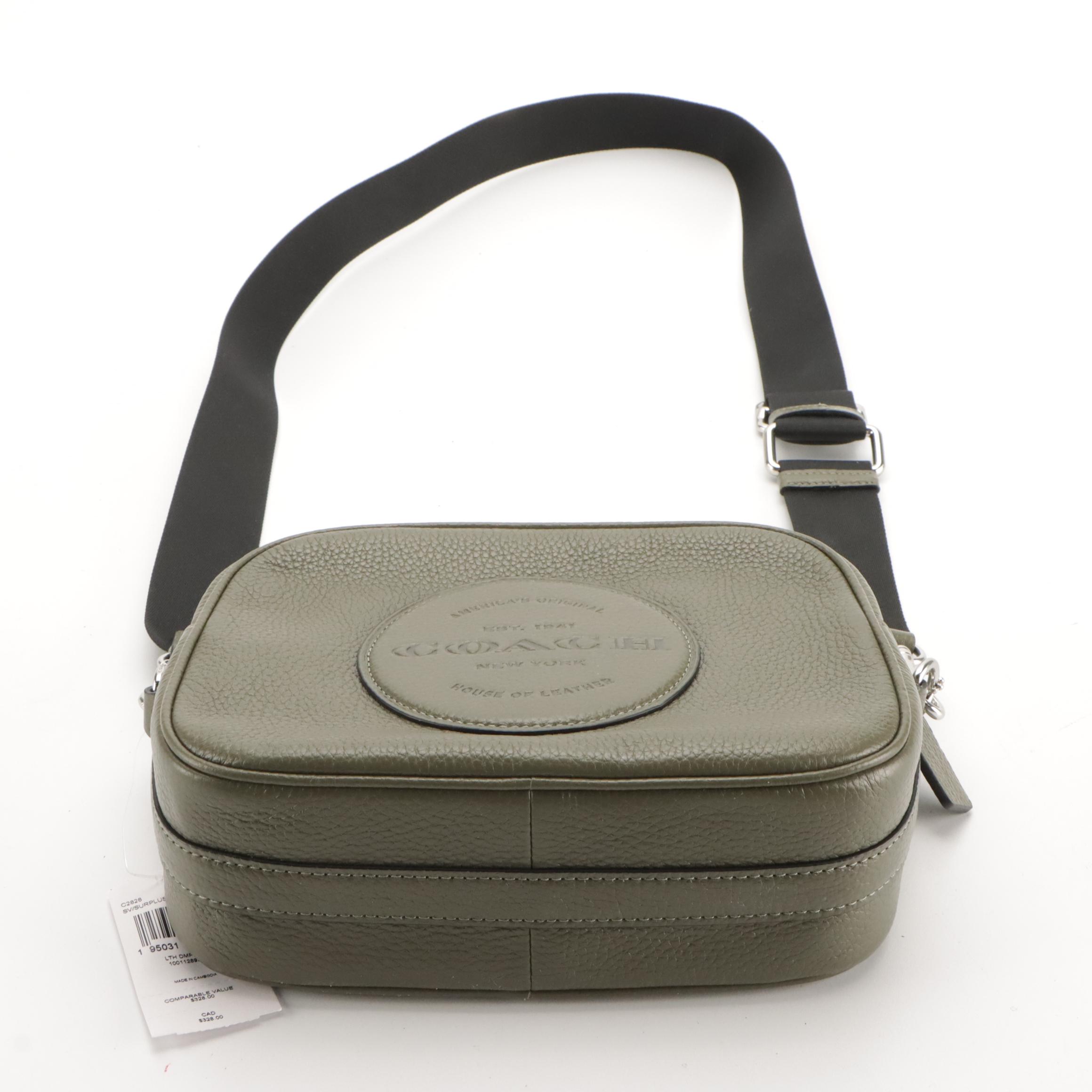 Coach Navy Leather Mini Billie Backpack, Olive Green Leather Dempsey Crossbody