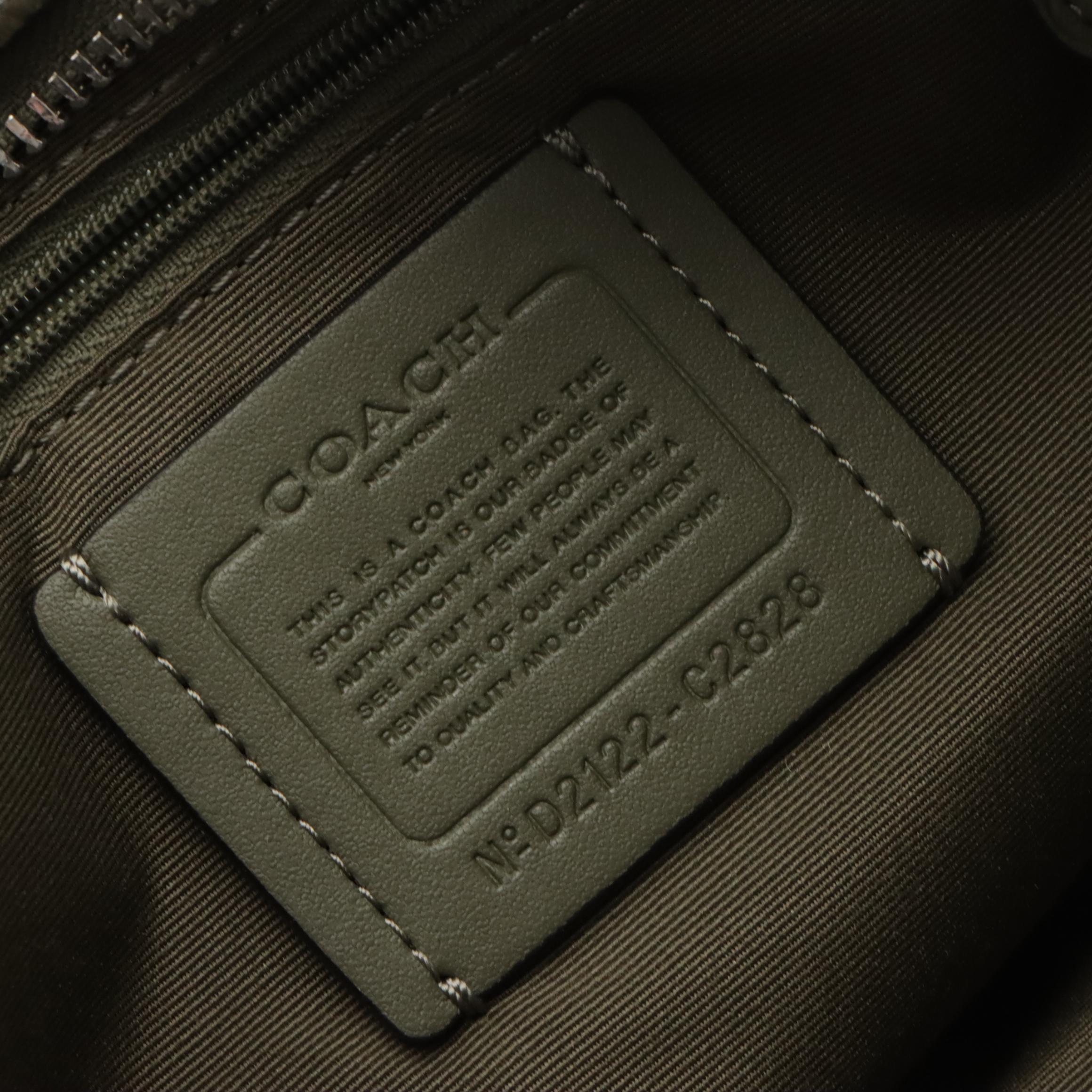 Coach Navy Leather Mini Billie Backpack, Olive Green Leather Dempsey Crossbody