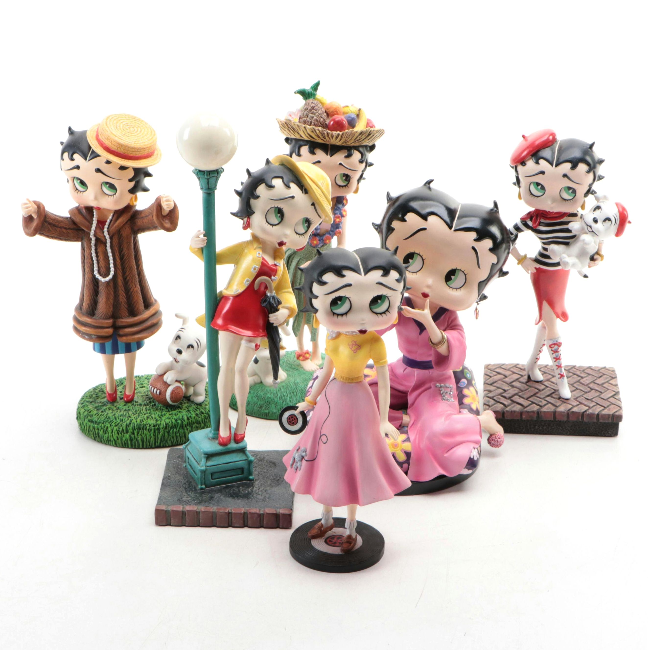 Danbury Mint Betty Boop "Go Team Go", "Hawaiian Holiday" and More Figurines
