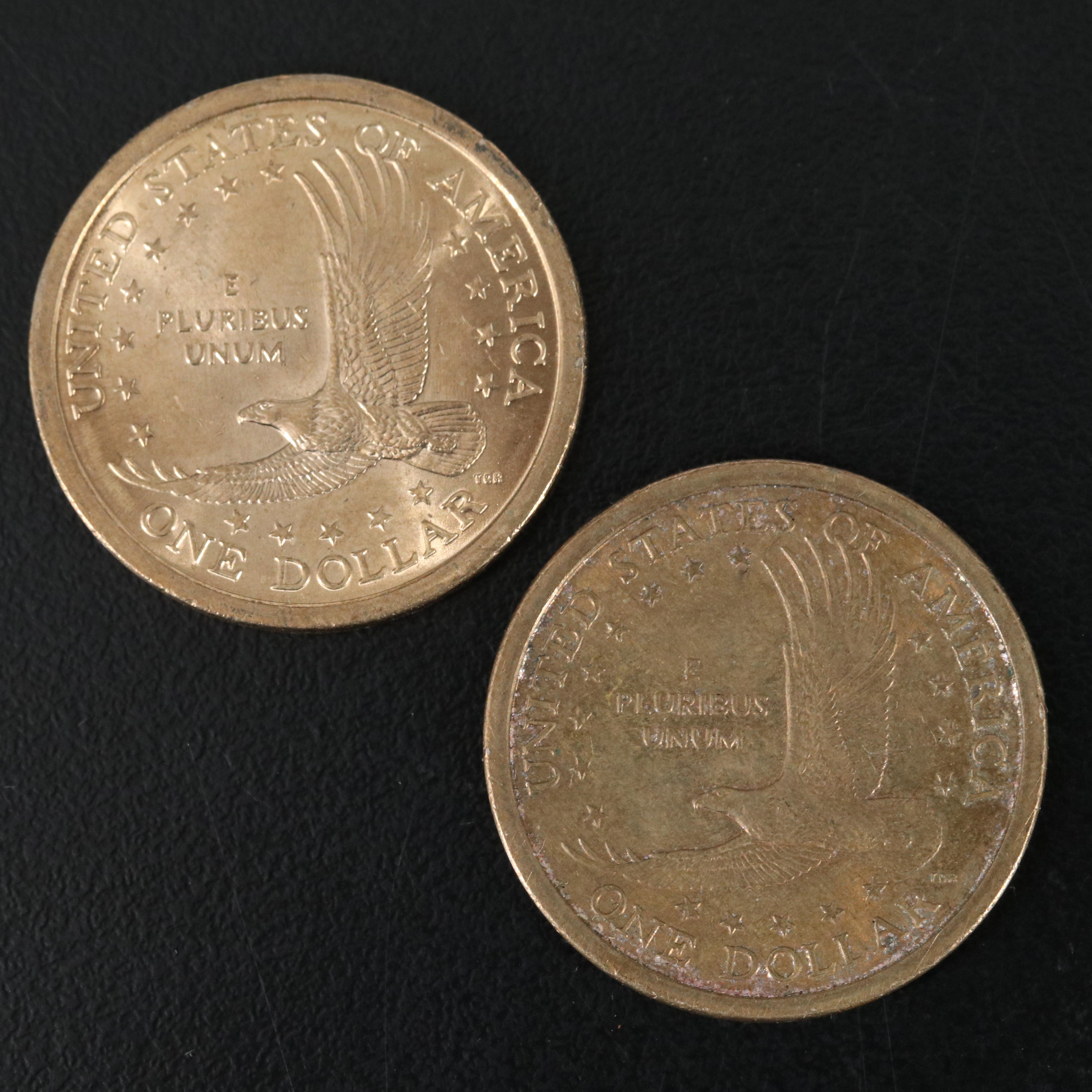 500 2000-P Sacagawea dollars, "Filled Cheek" & "Blind Sacajewea" Error Varieties