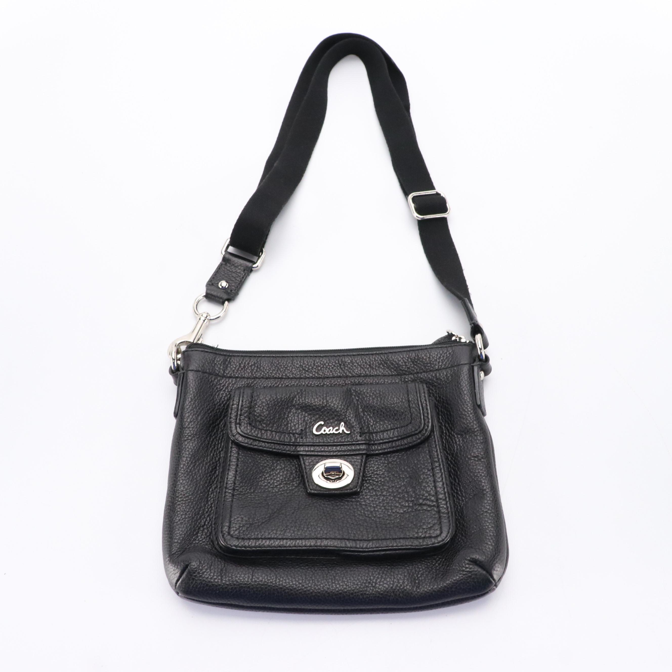 Coach Denim Signature Canvas Gallery Tote, Chain Satchel & Leather Crossbody