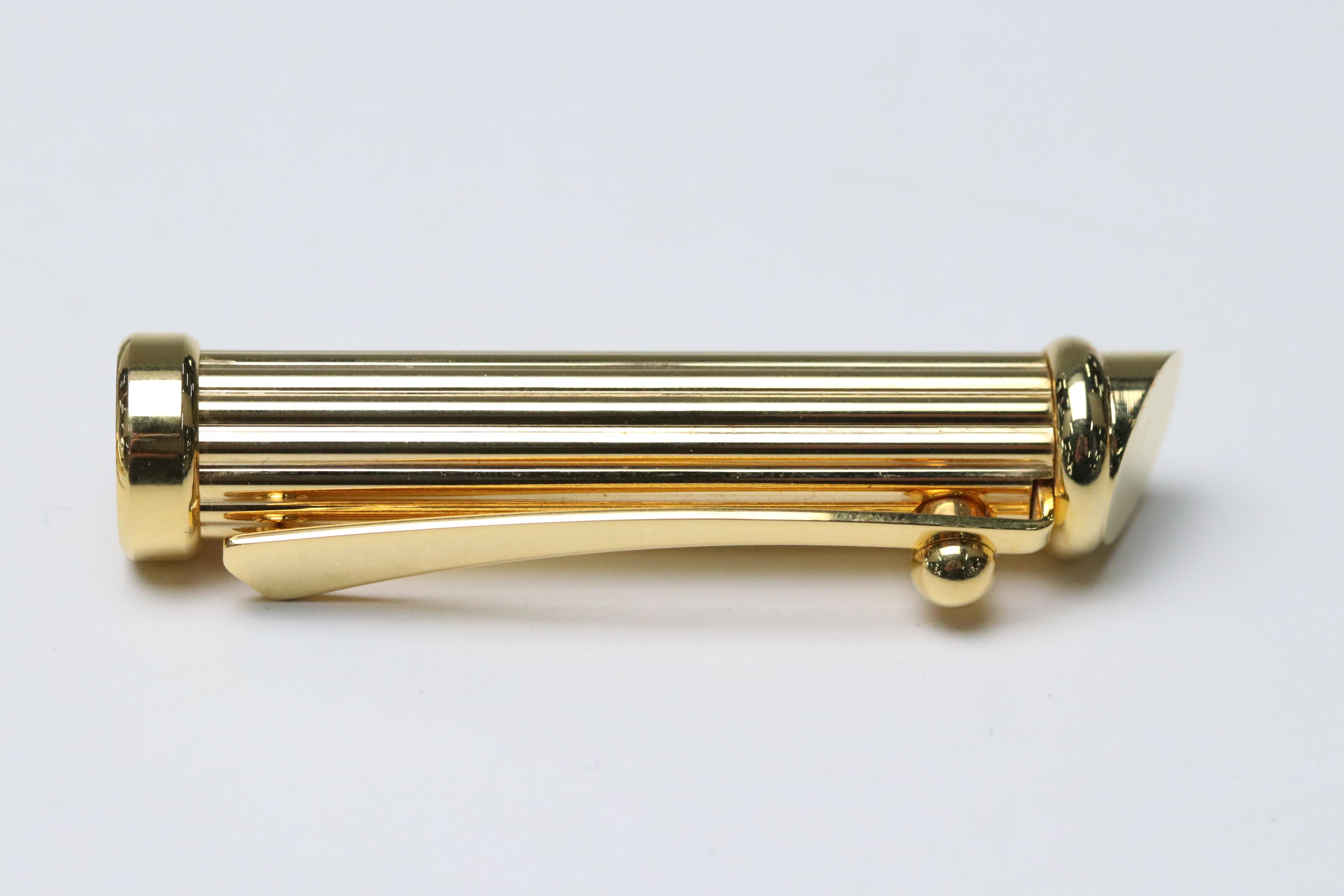 Louis Cartier L/E "Dandy" Ebonite Gold Plate Fountain Pen & Other Ballpoint Pen