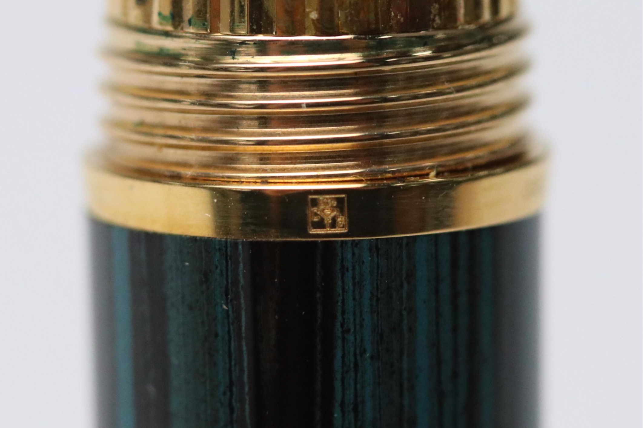 Louis Cartier L/E "Dandy" Ebonite Gold Plate Fountain Pen & Other Ballpoint Pen