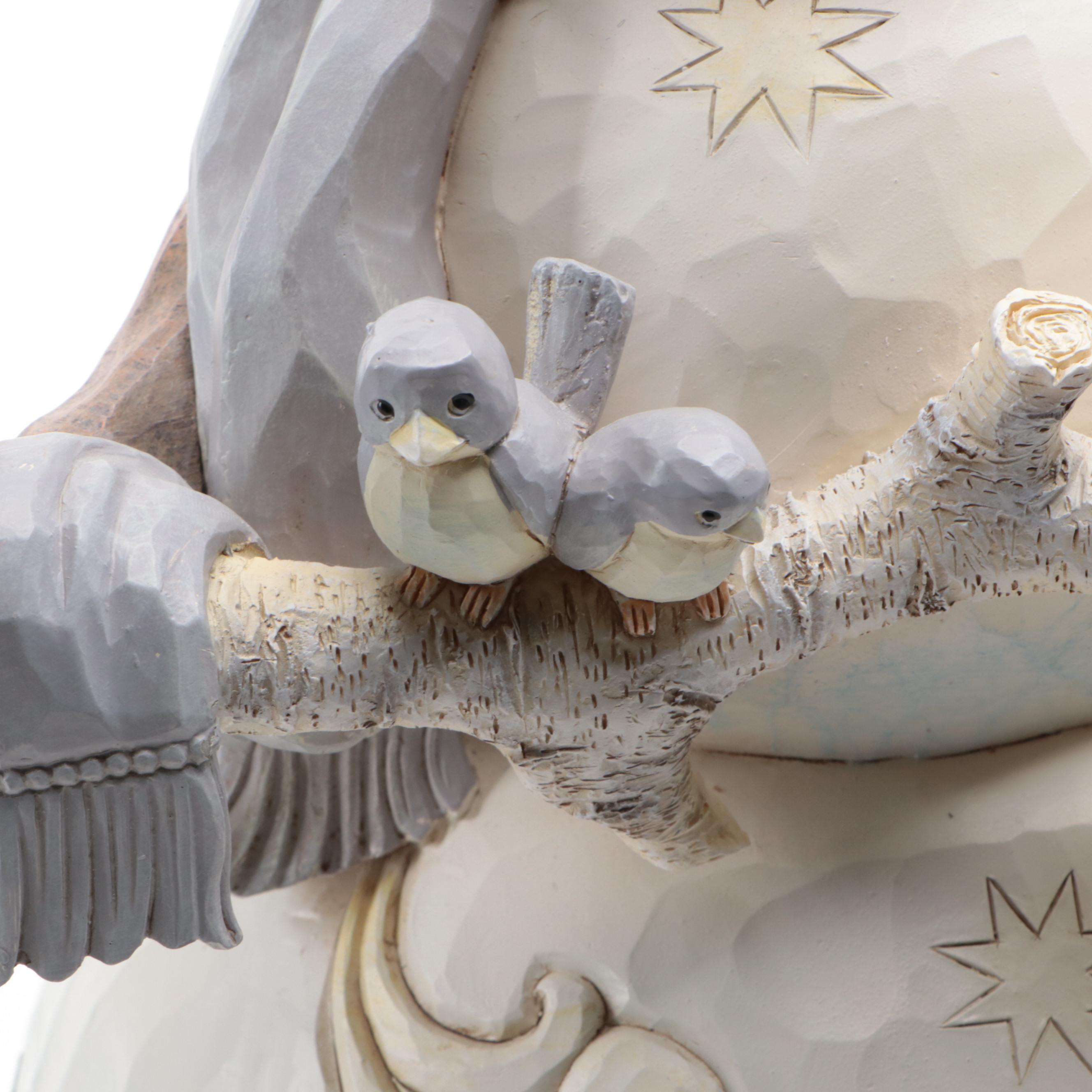 Jim Shore Heartwood Creek "White Woodland" Snowman