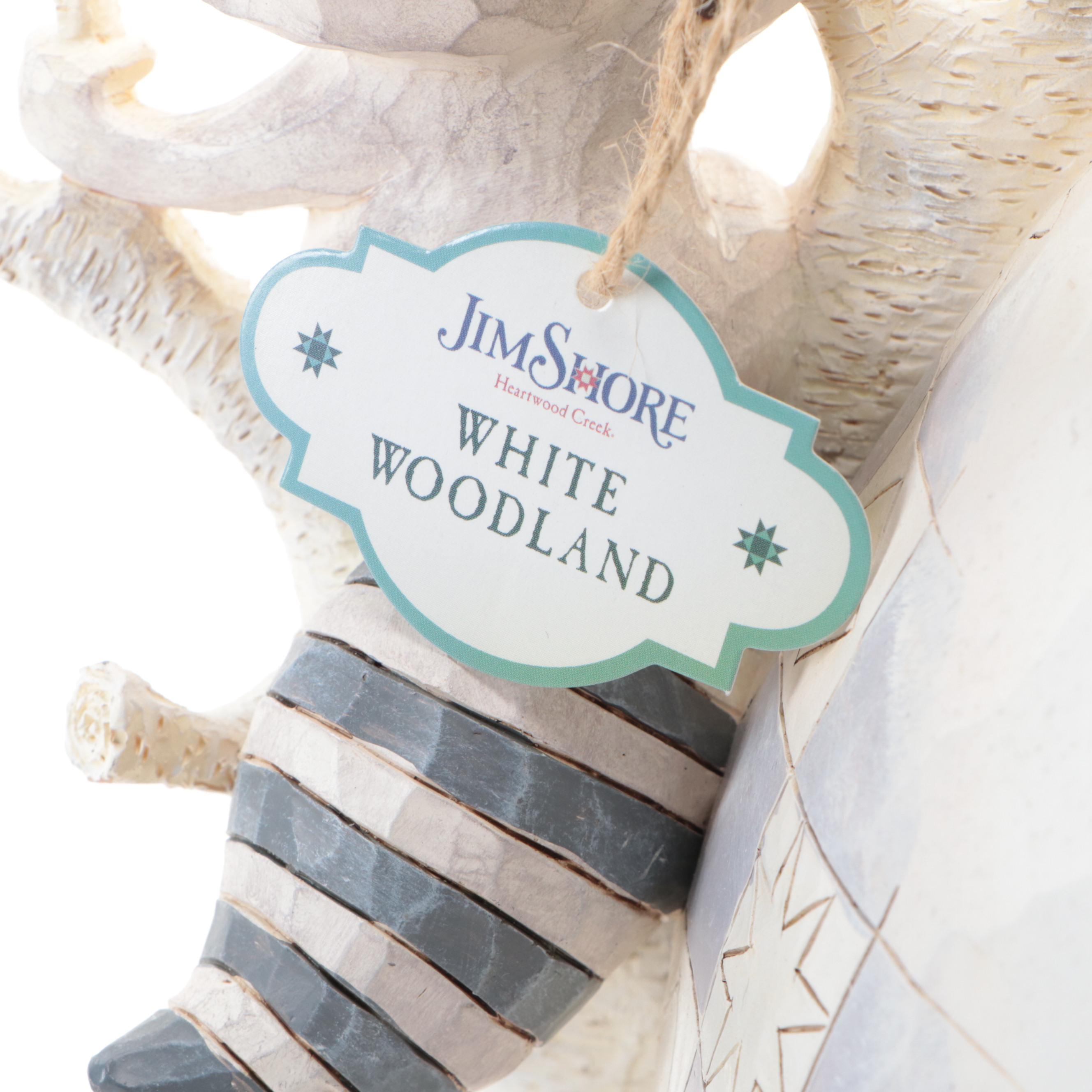 Jim Shore Heartwood Creek "White Woodland" Snowman