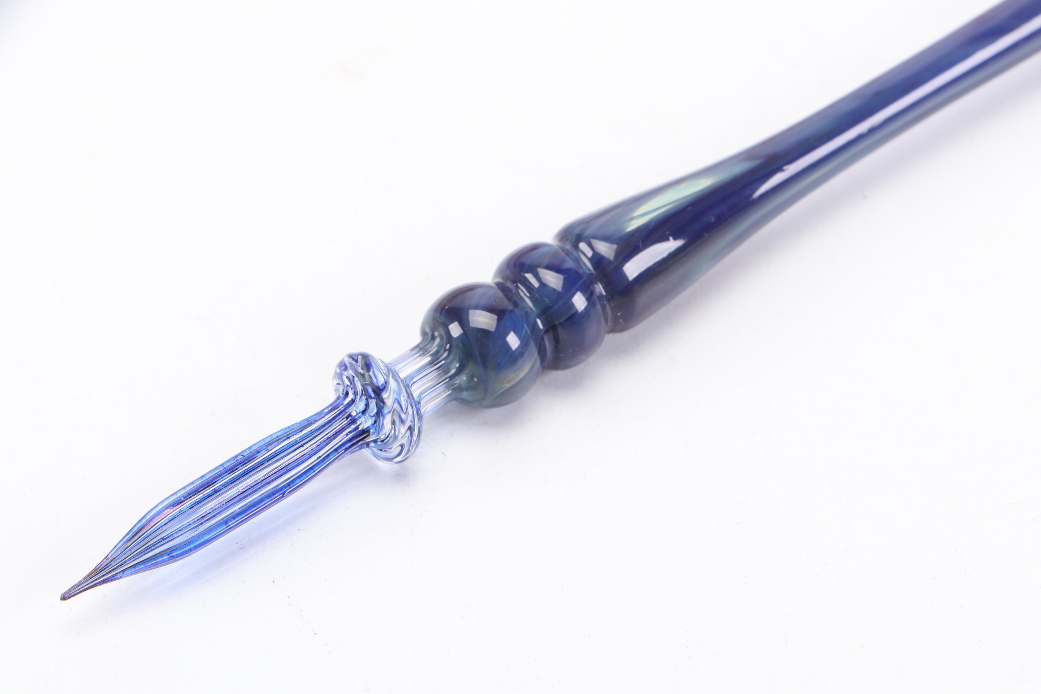 Murano Glass Dip Pen with Nibs and Paris D.Nore All-Glass Dip Pen