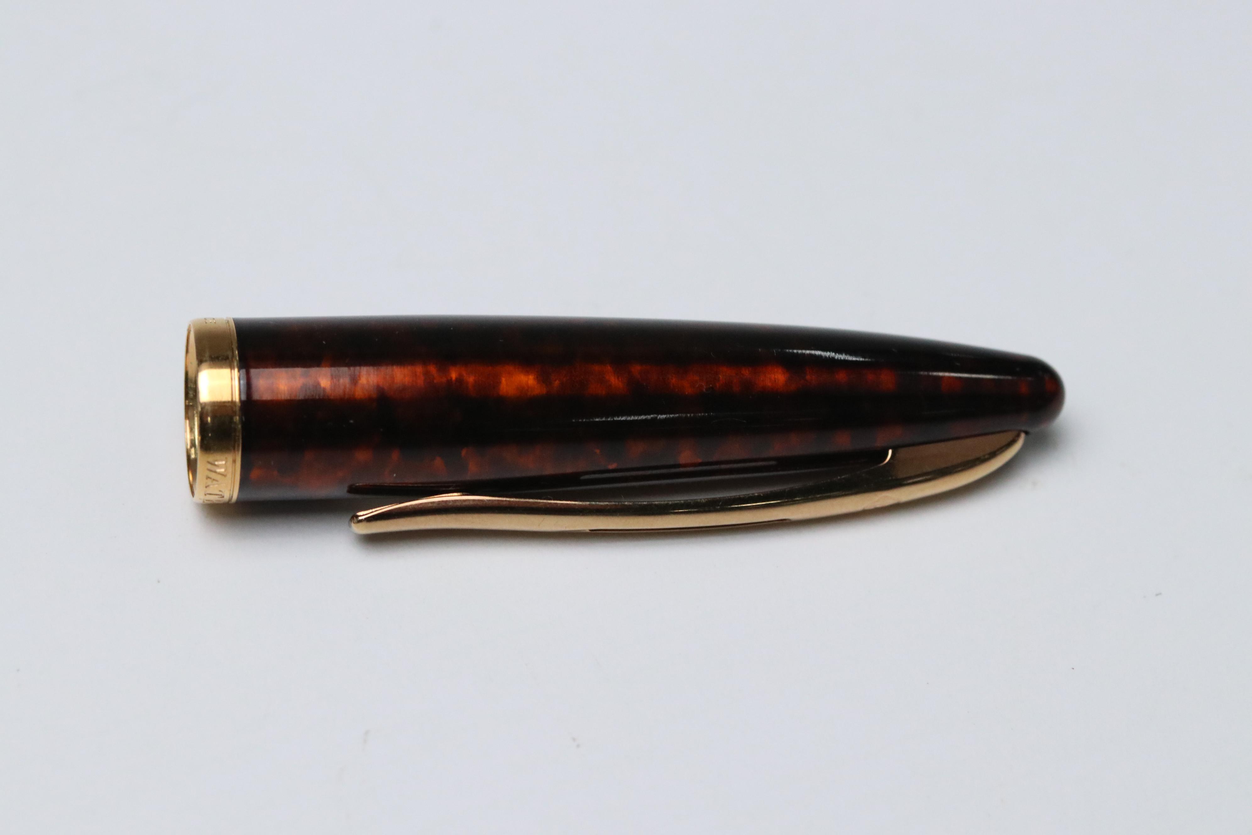 Waterman's Resin and Gold Plate Fountain Pens with Mechanical Pencil