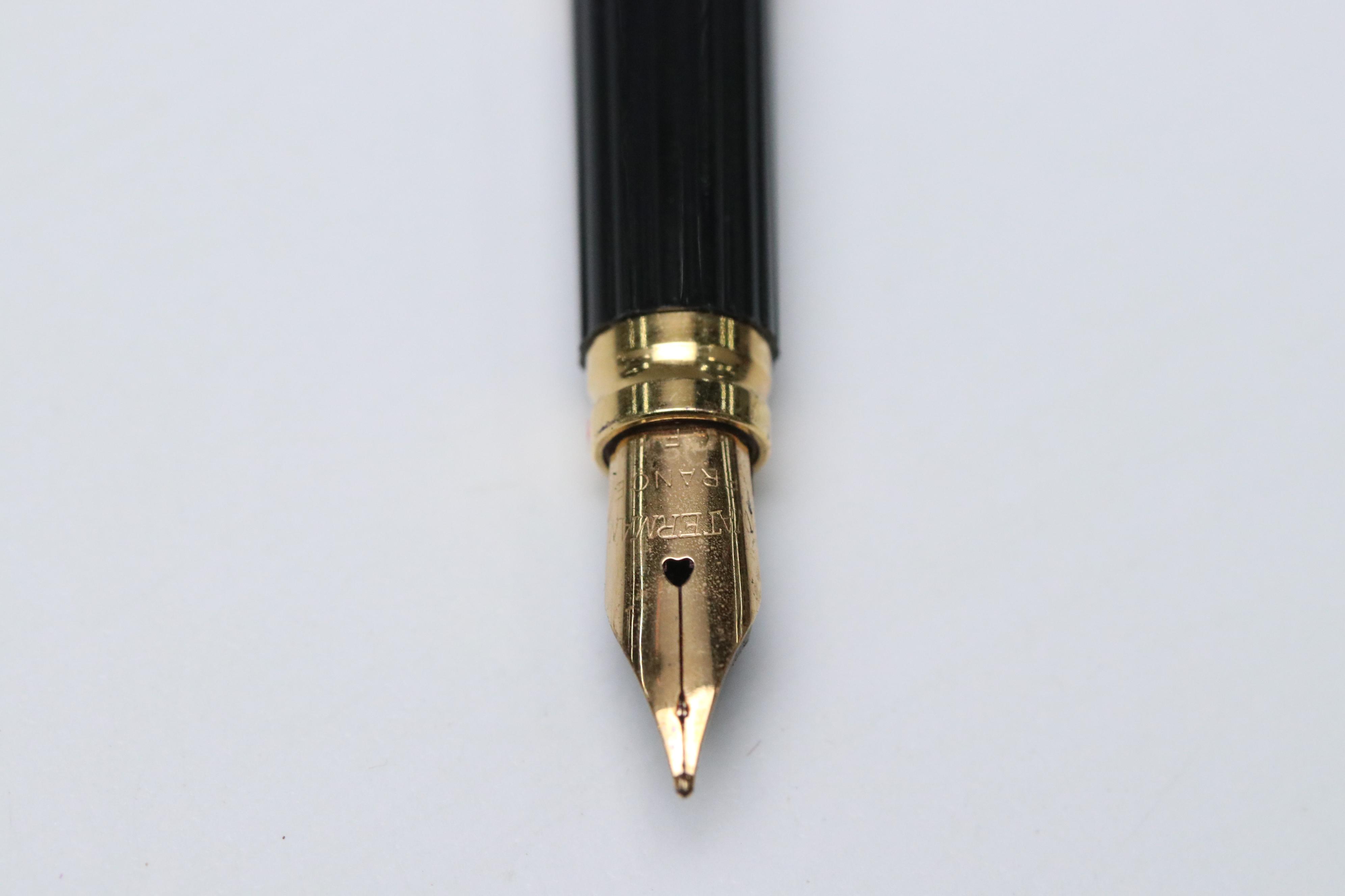 Waterman's Resin and Gold Plate Fountain Pens with Mechanical Pencil