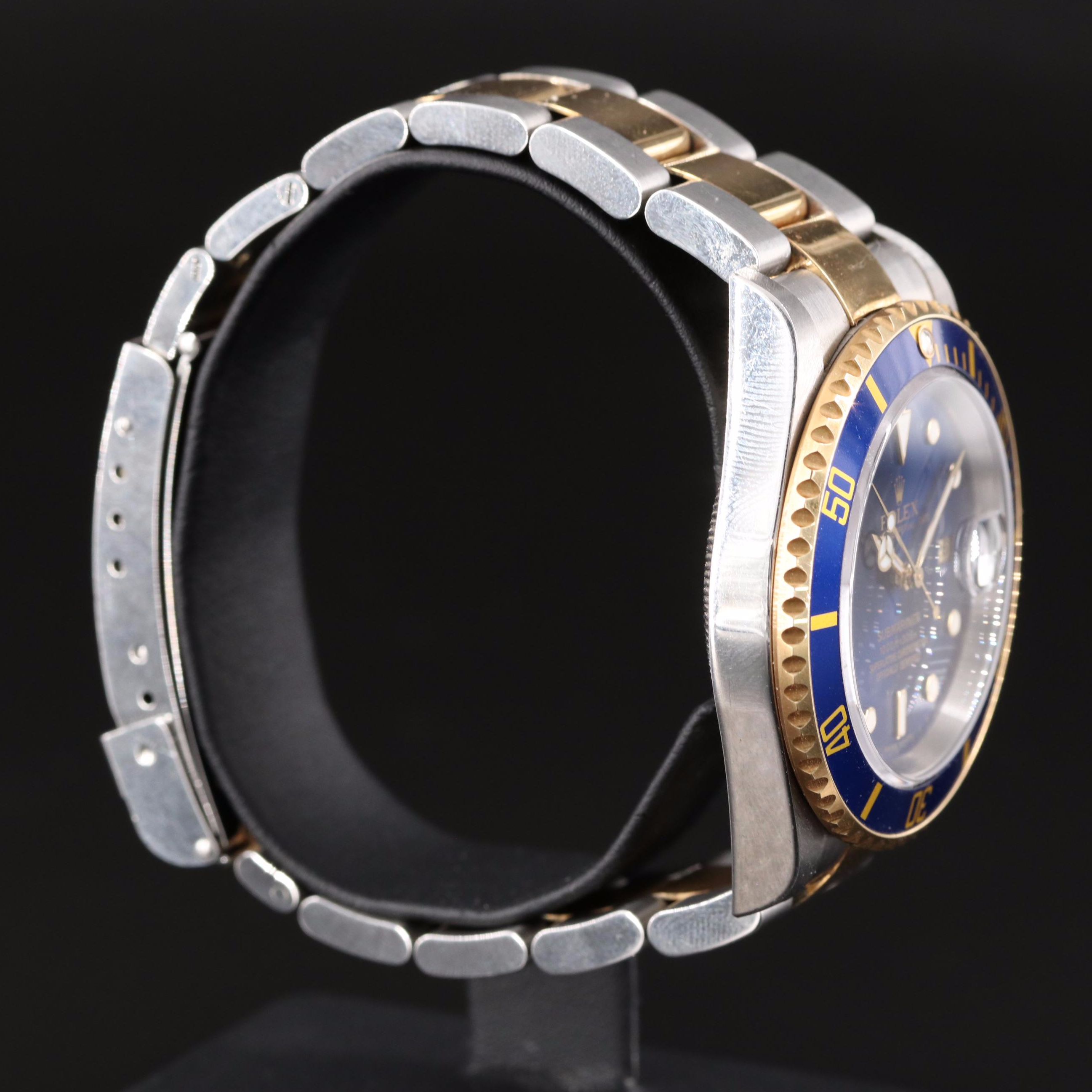 2006 Rolex Submariner Blue Dial Two-Tone Watch