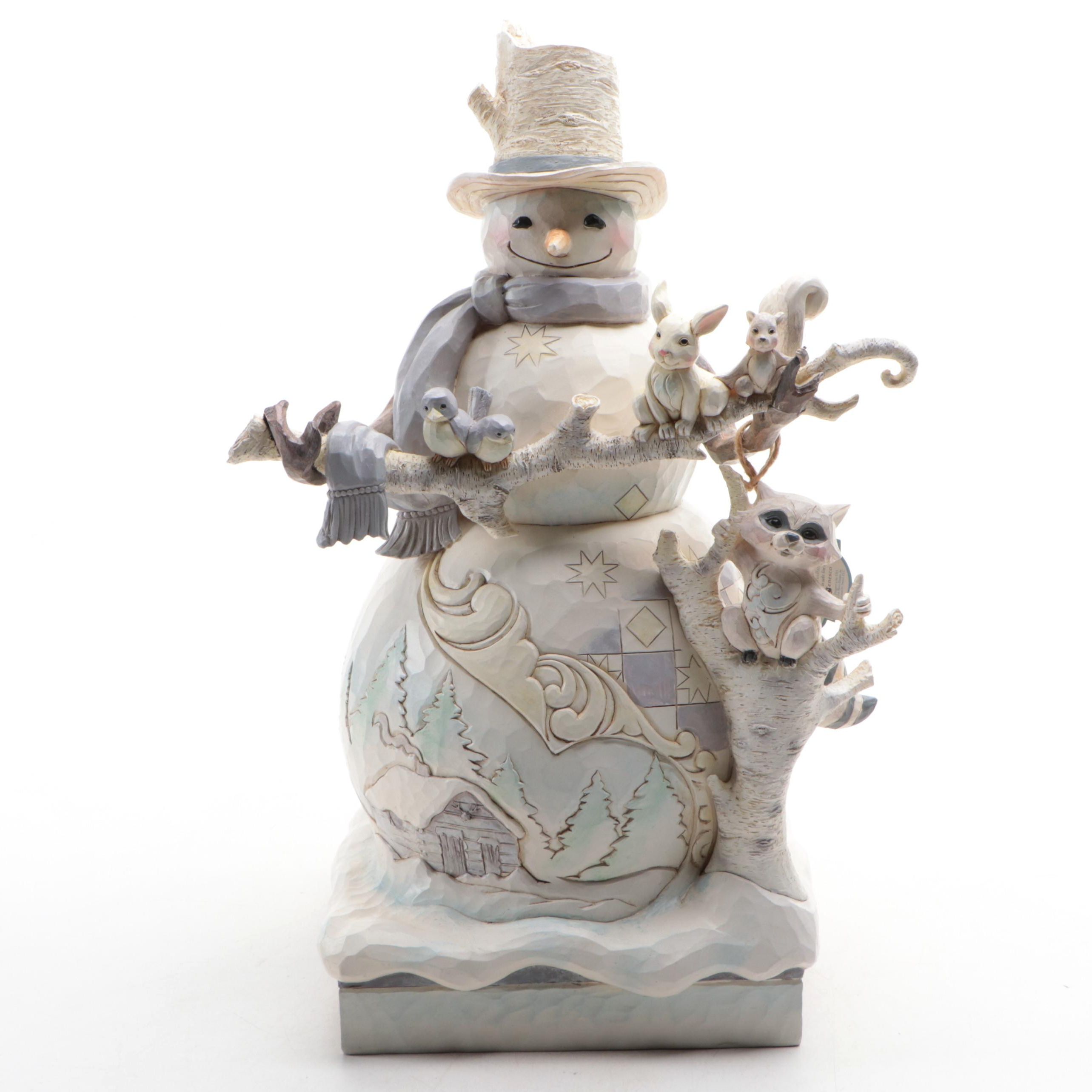 Jim Shore Heartwood Creek "White Woodland" Snowman