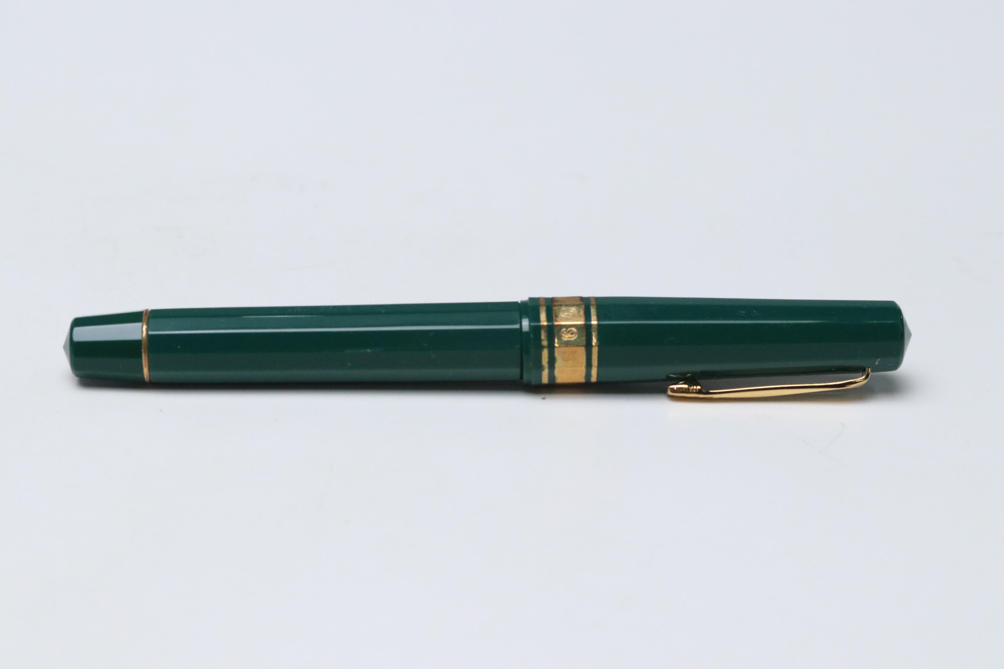 Italian Omas Acrylic Fountain Pens with 18K Gold Nibs, Porcelanosa Spanish Tiles