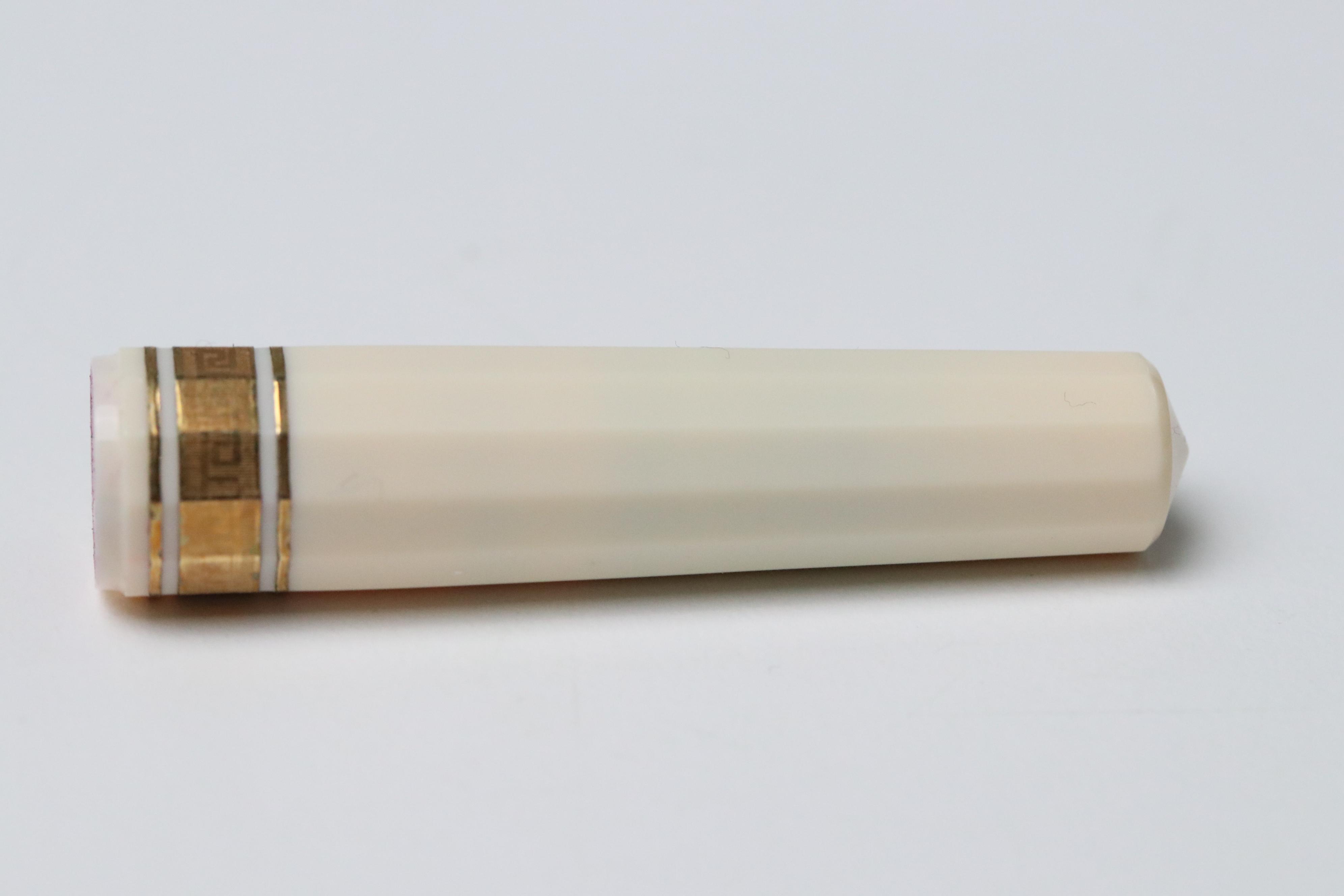 Italian Omas Acrylic Fountain Pens with 18K Gold Nibs, Porcelanosa Spanish Tiles