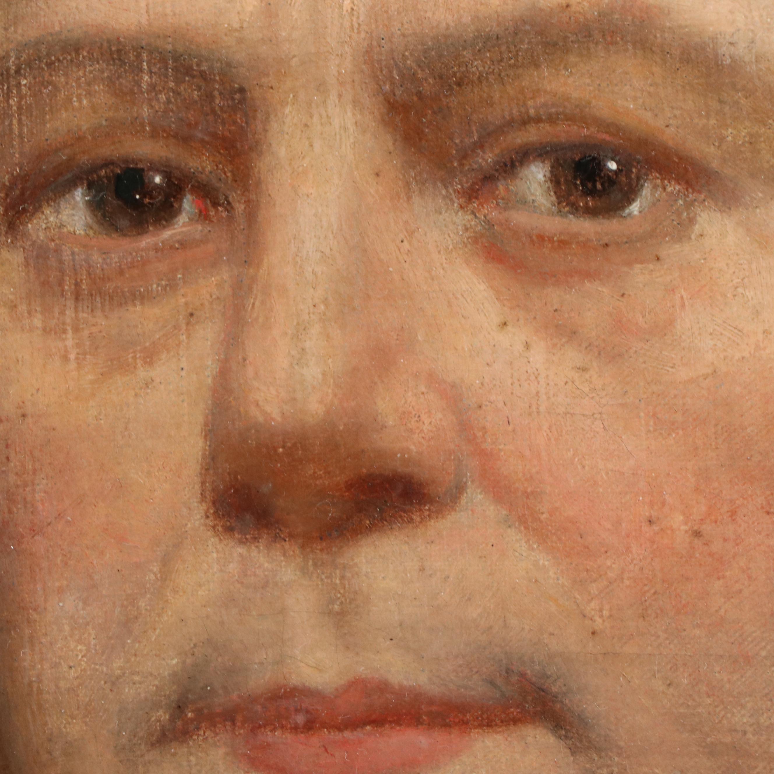 European Oil Portrait "Baron Von de Caveyde," Mid 19th Century