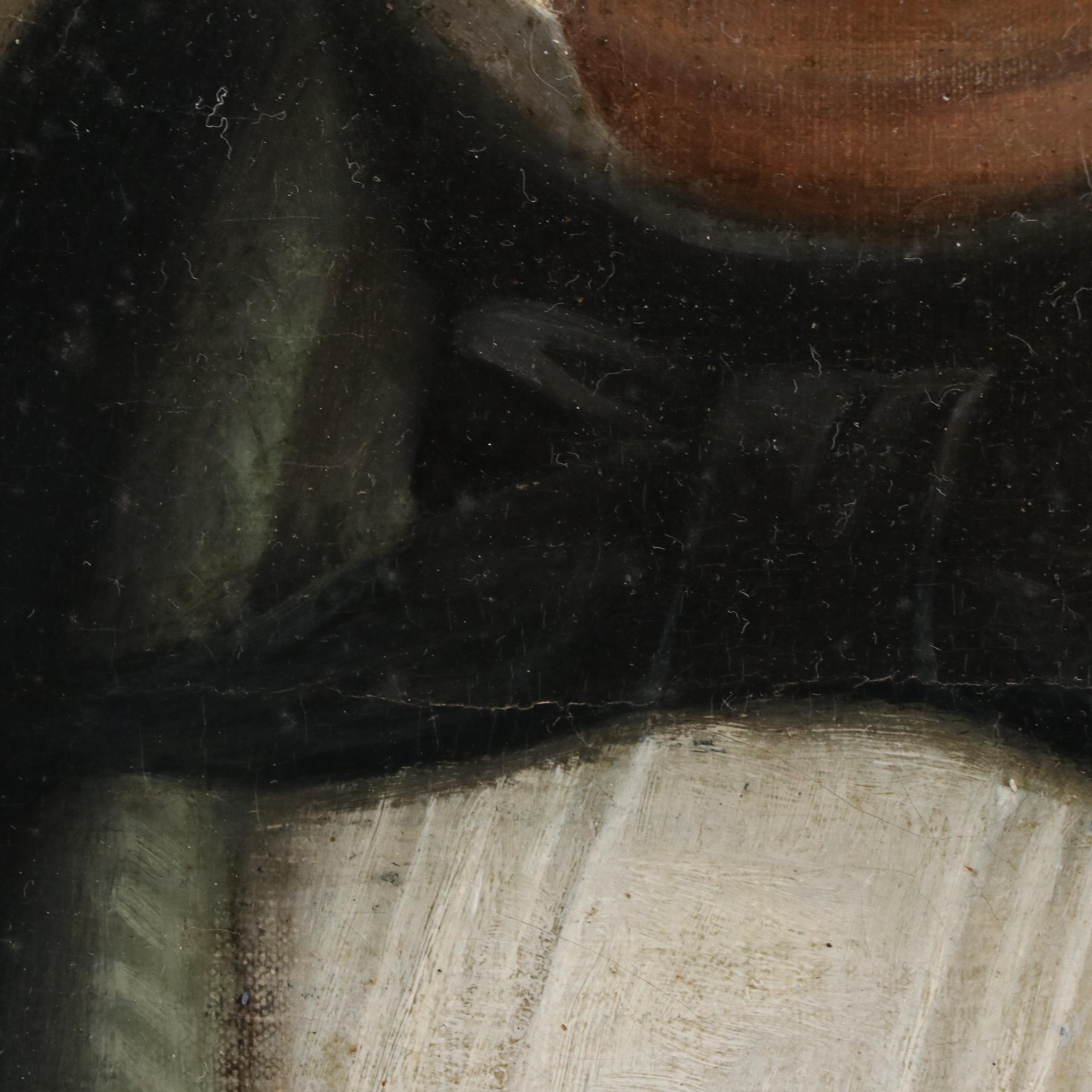 European Oil Portrait "Baron Von de Caveyde," Mid 19th Century