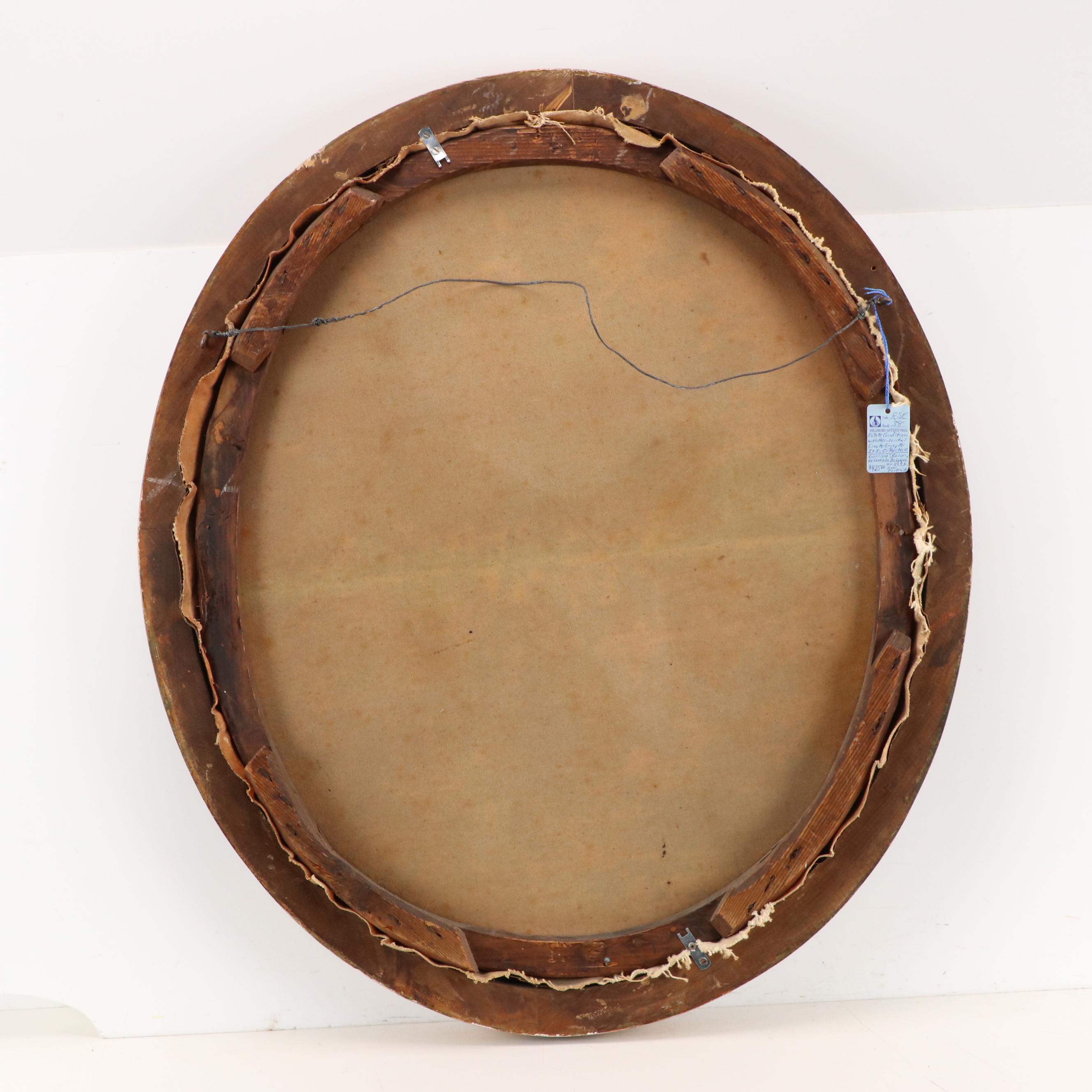 European Oil Portrait "Baron Von de Caveyde," Mid 19th Century