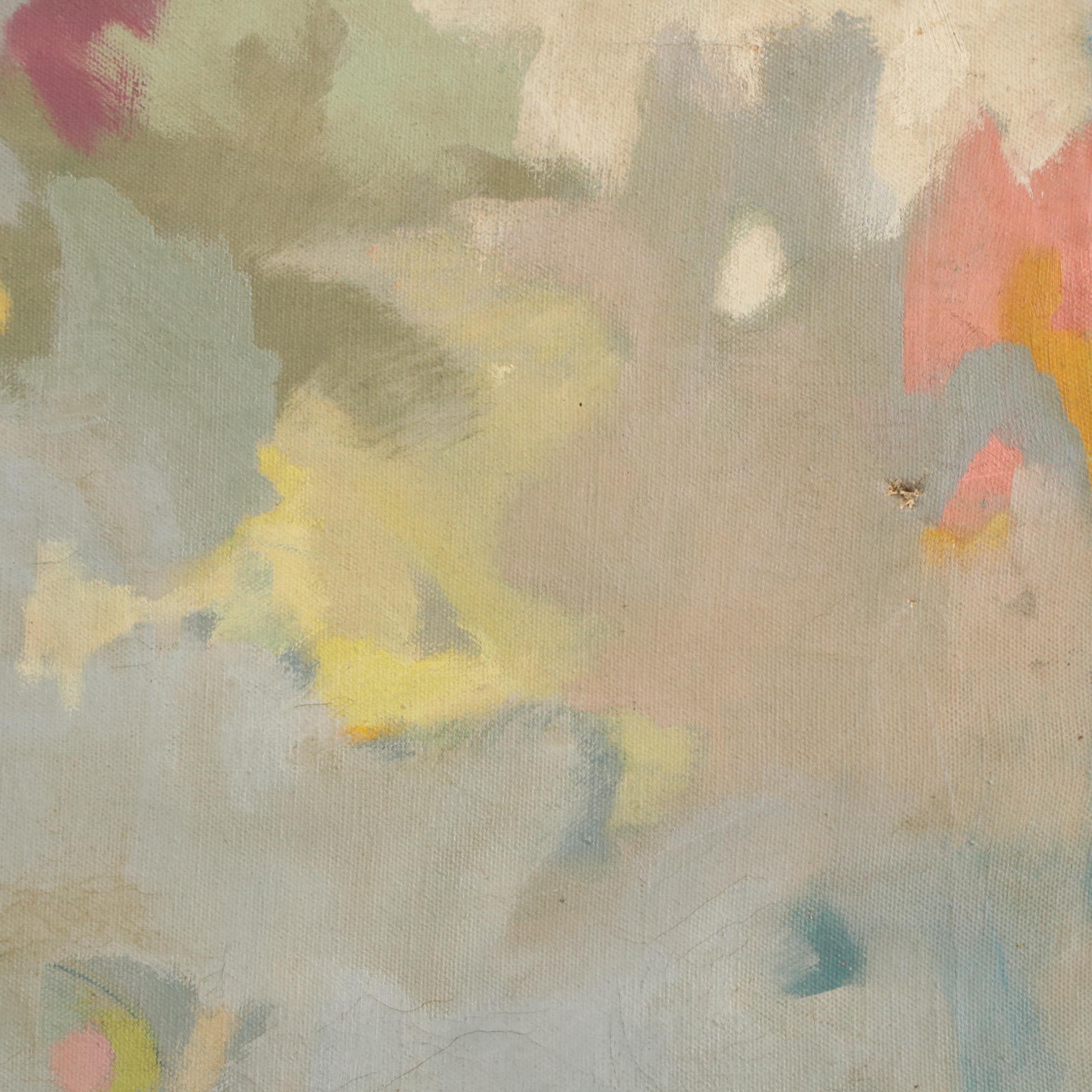 Gloria Greenberg Abstracted Painting "Sky" 1952