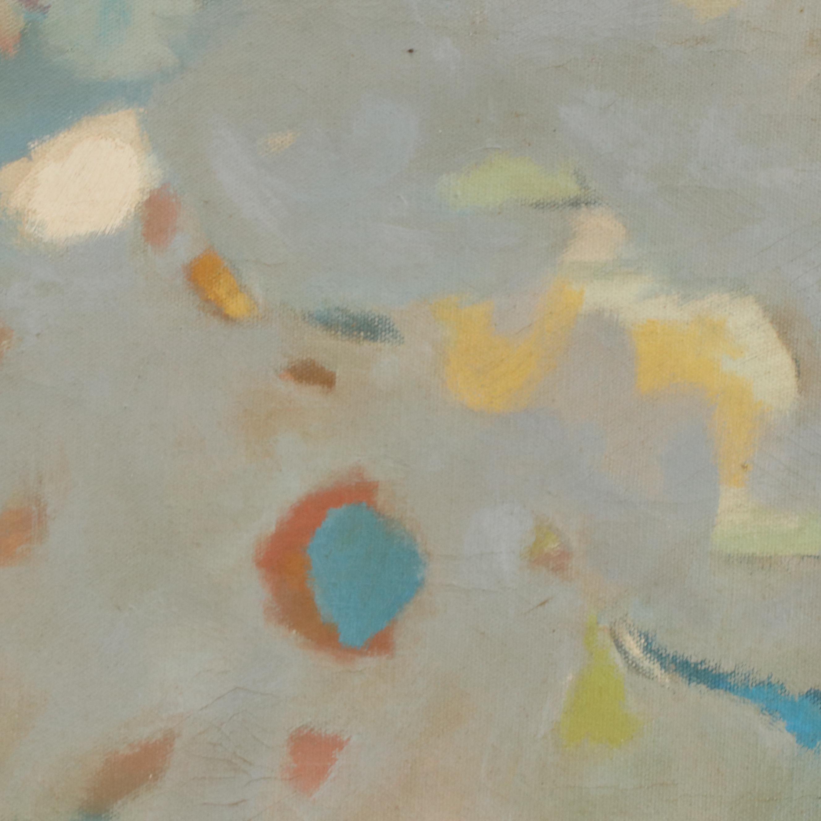 Gloria Greenberg Abstracted Painting "Sky" 1952