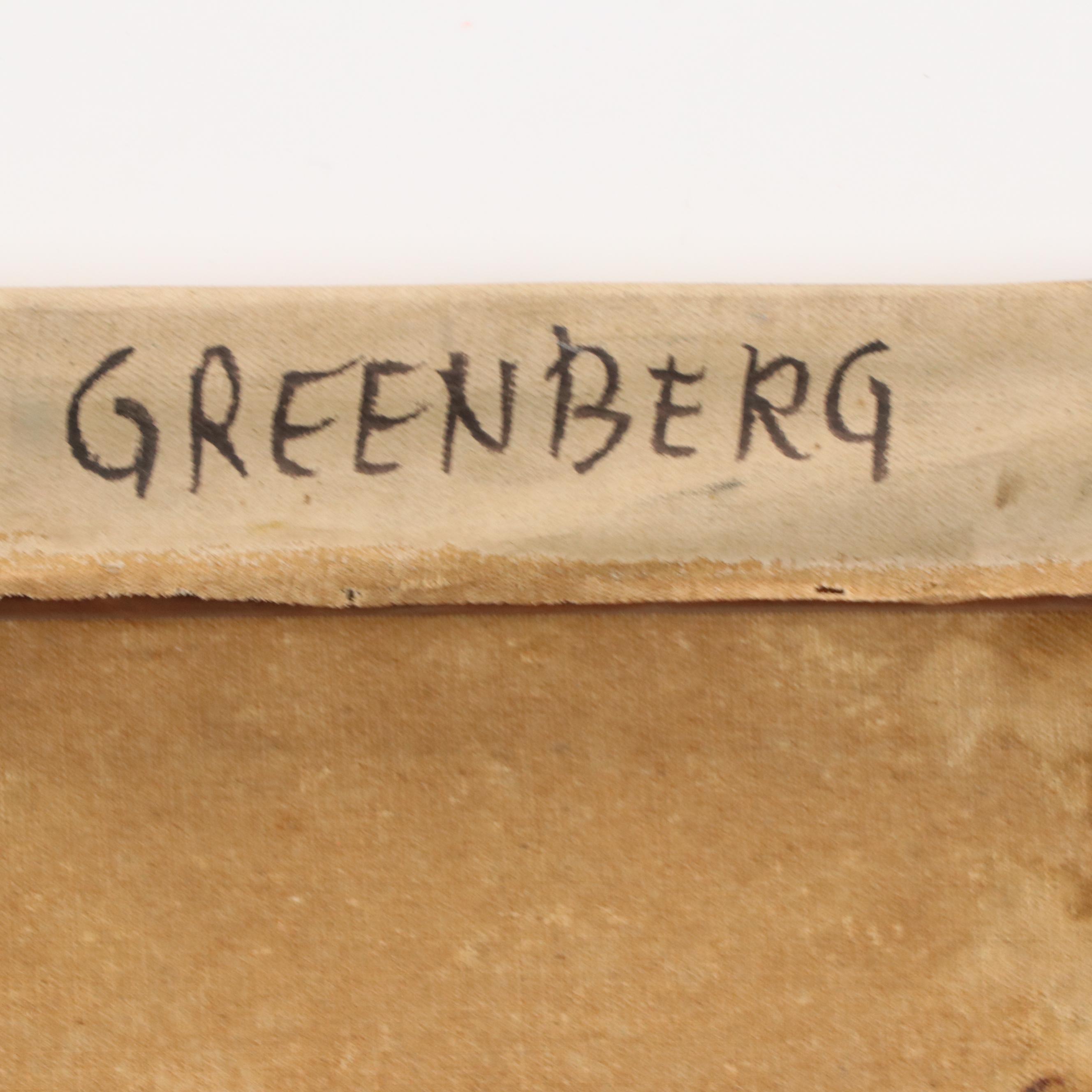 Gloria Greenberg Abstracted Painting "Sky" 1952