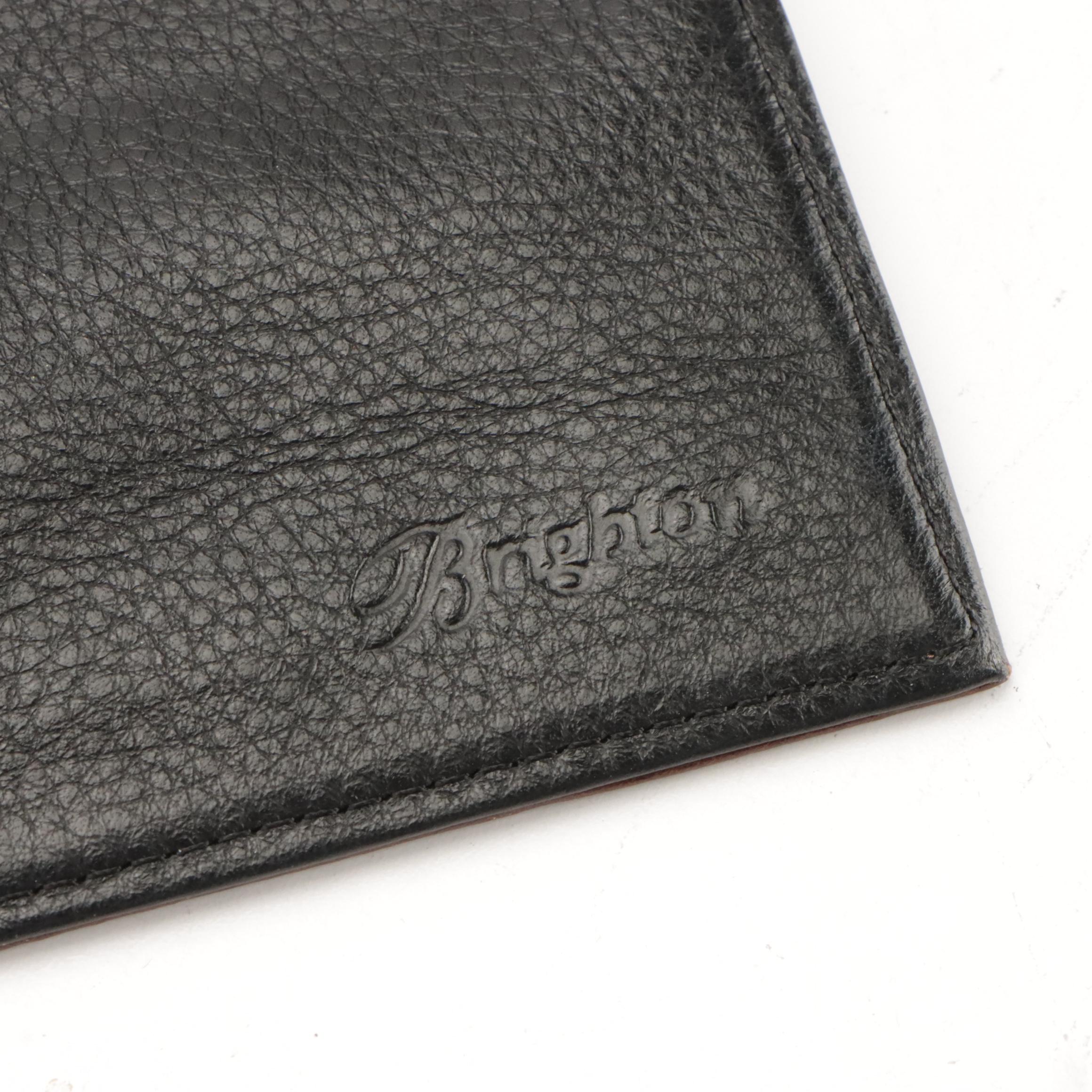 Brighton Shoulder Bag and Clutch in Brown Croc Embossed Leather