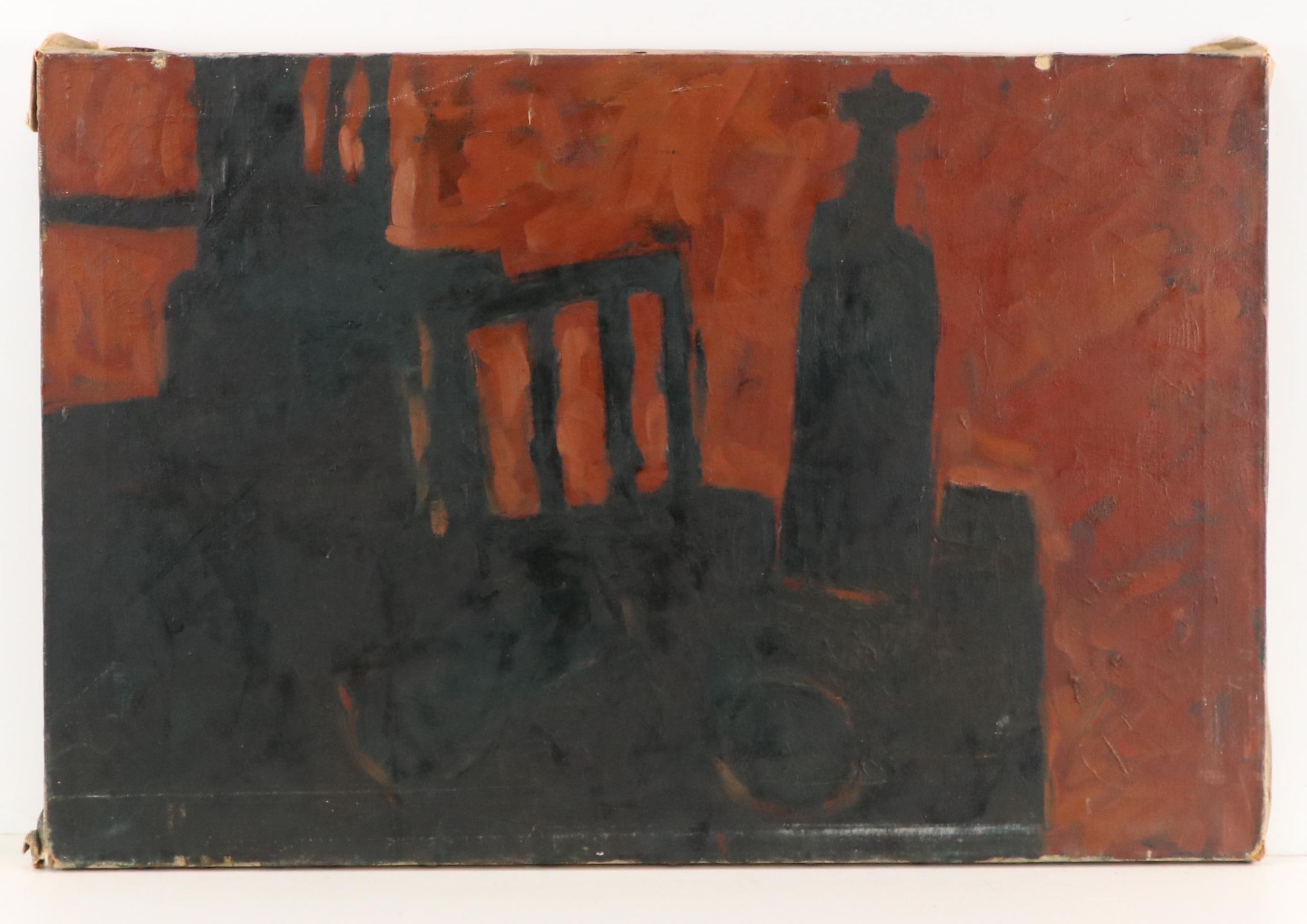 Gloria Greenberg Abstracted Painting "Still Life", 1952