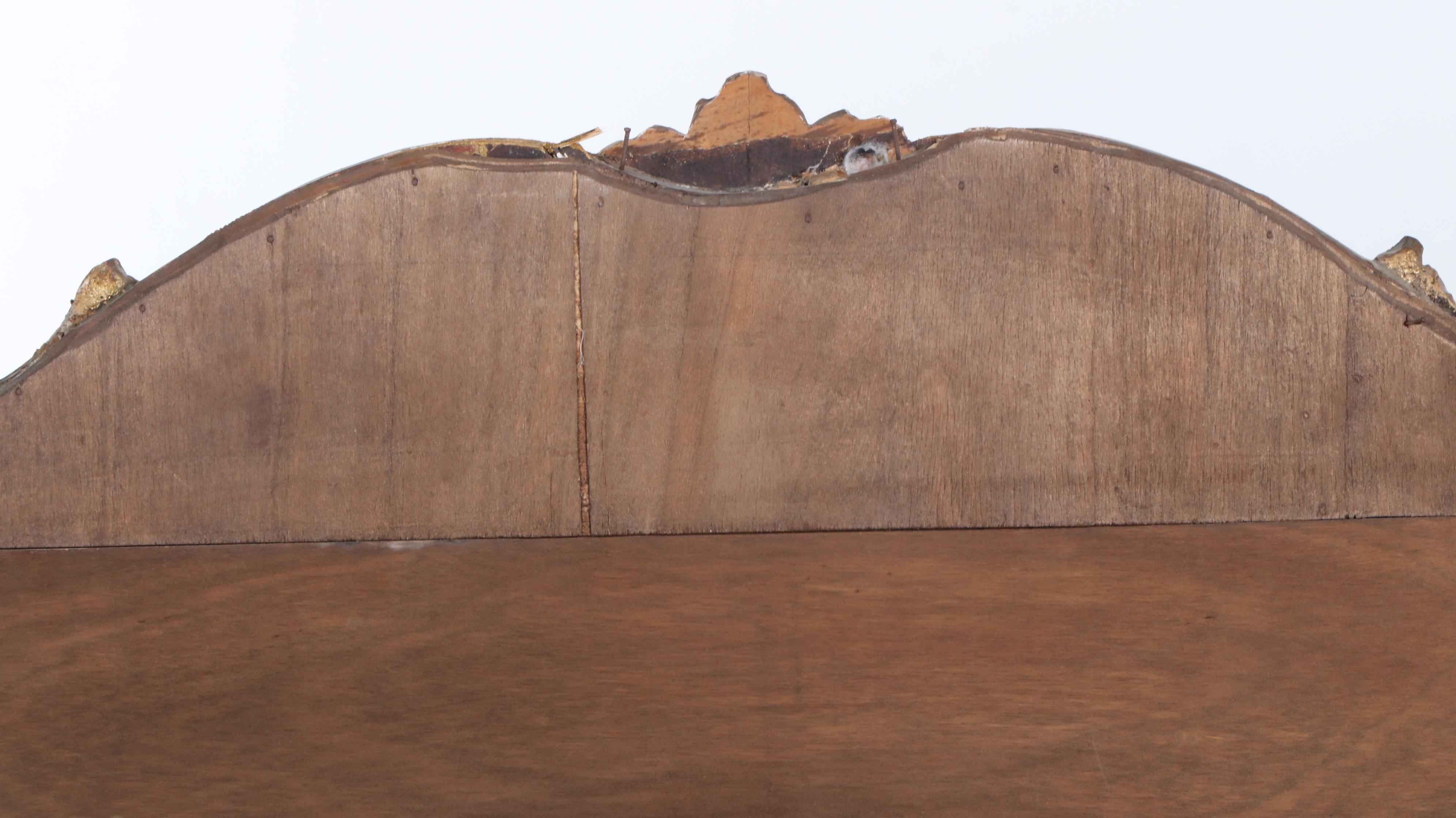 Overmantle Giltwood Mirror, Antique